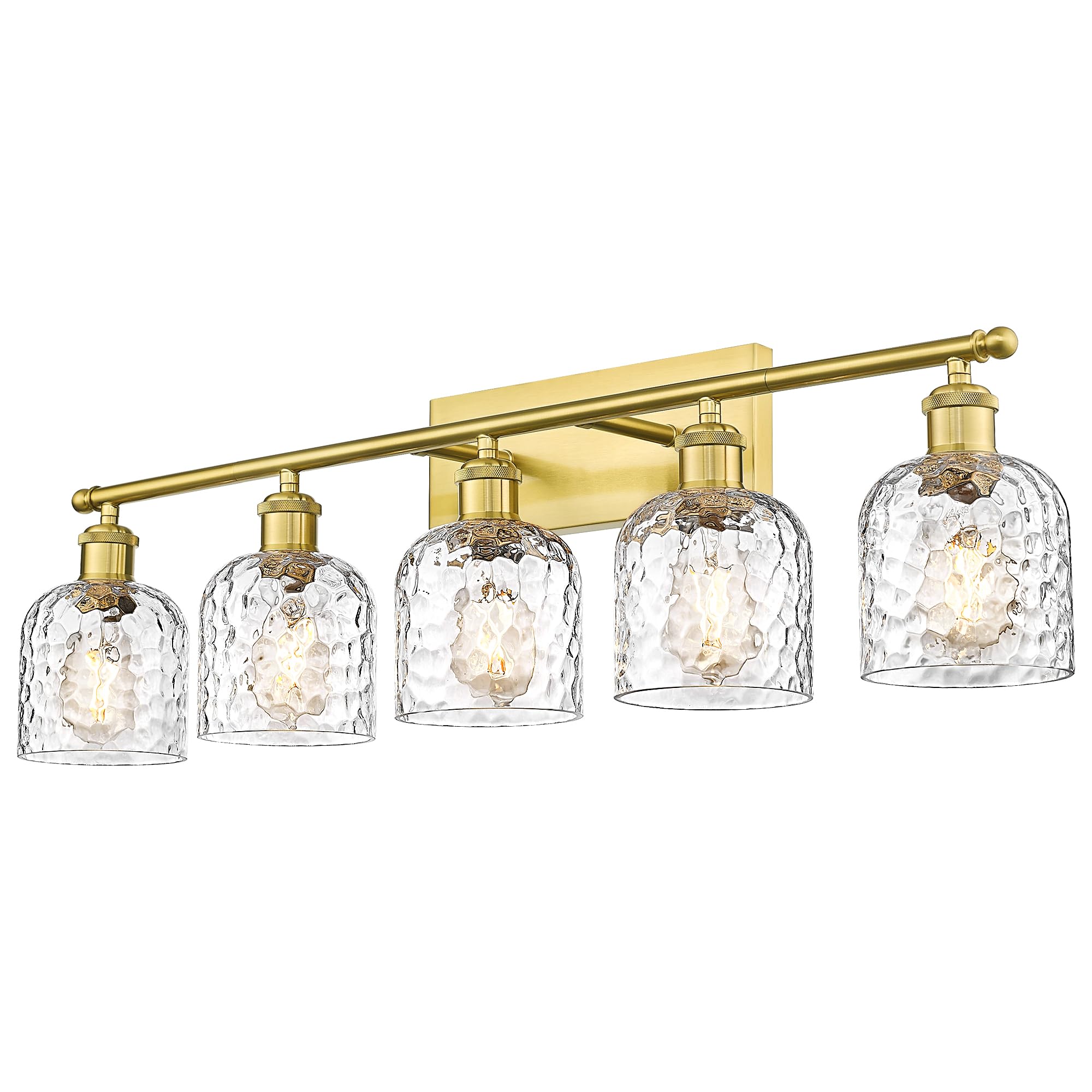 LTMATE LSZJF63B-5W BG JAZAVA 34.8-in 5 -Light Brushed Gold Modern/contemporary Vanity light