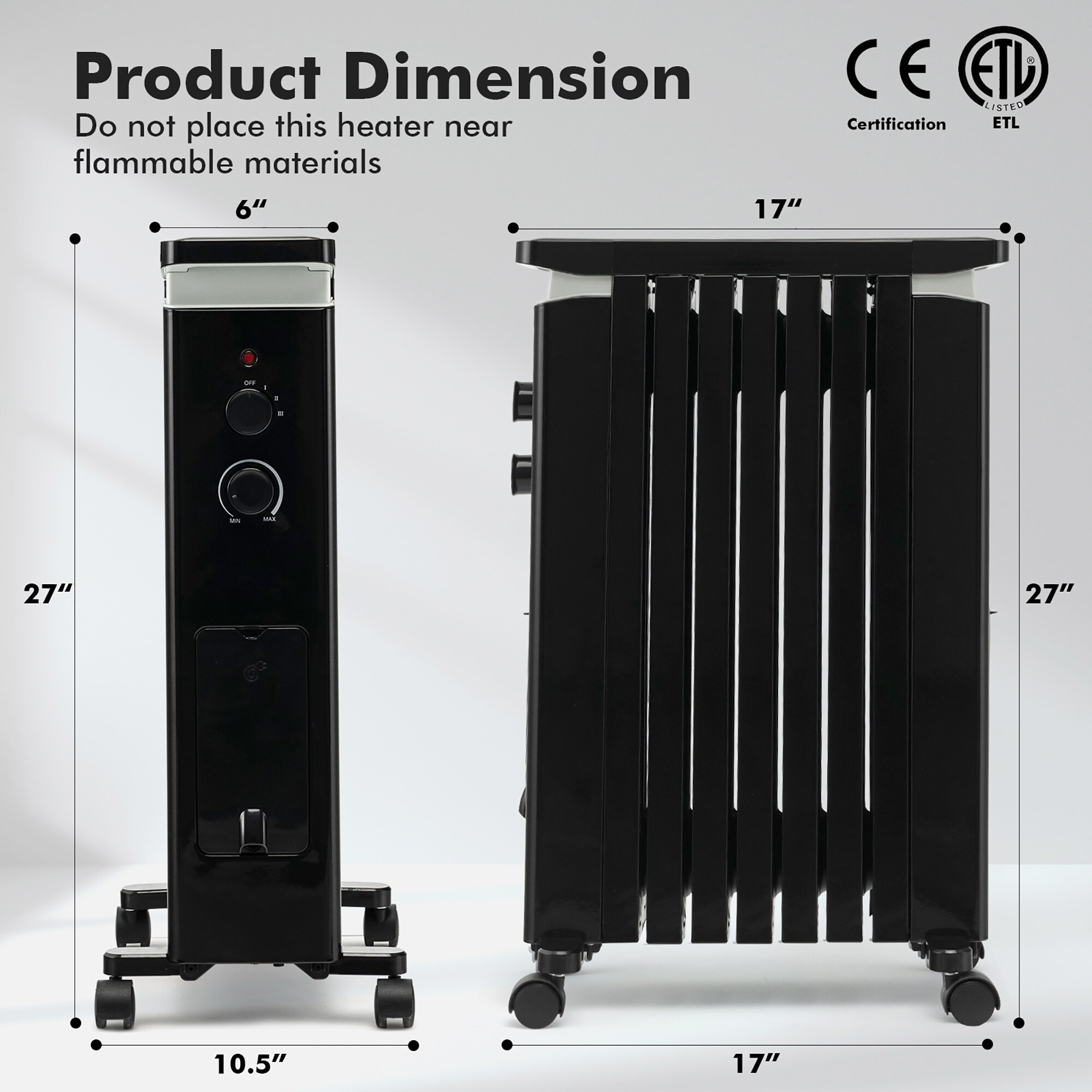 Goplus ES10202US-BK Portable-Electric-Heat - View #2