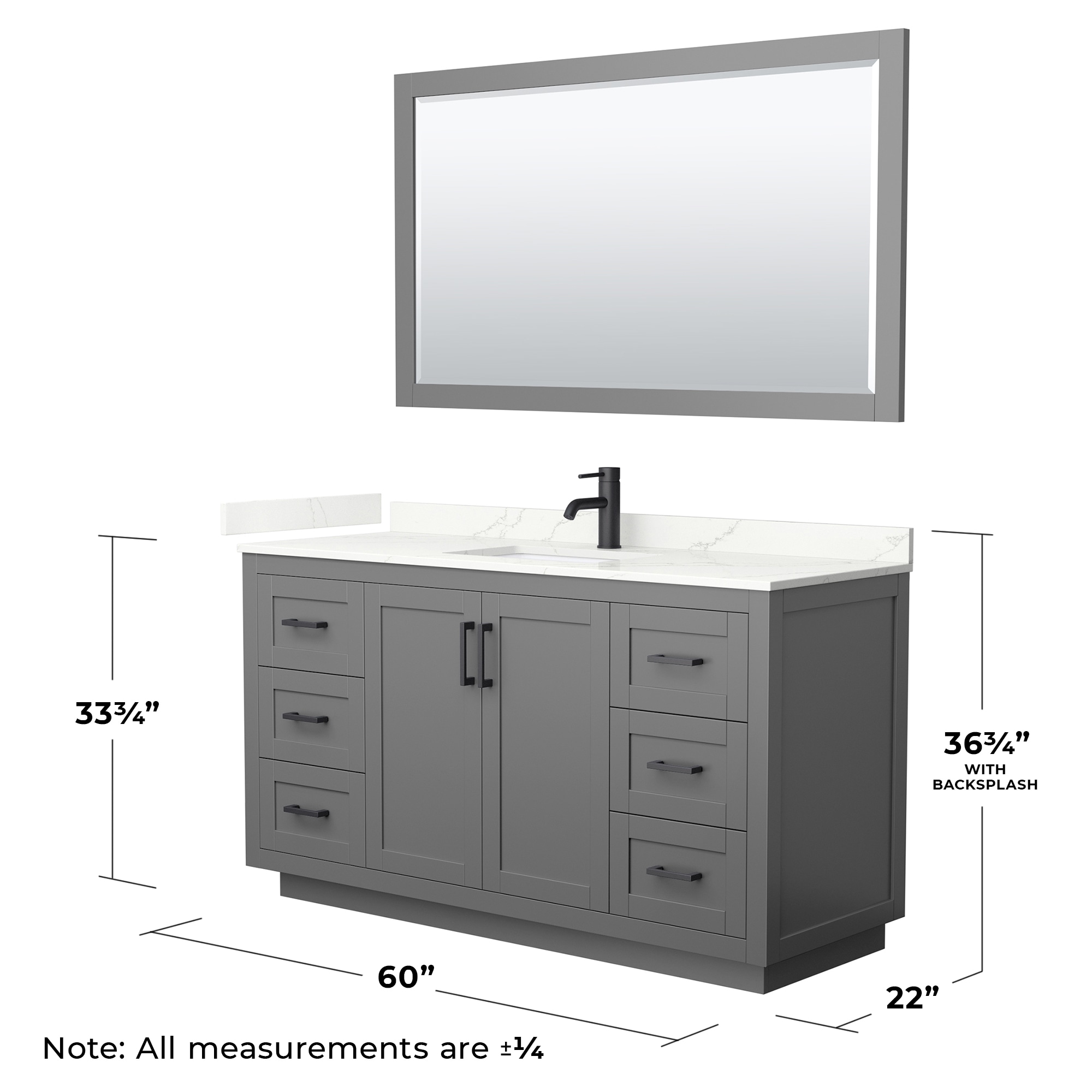 Wyndham Collection WCF292960SGBGTUNSM58 Bath-Vanity-Combo - View #6