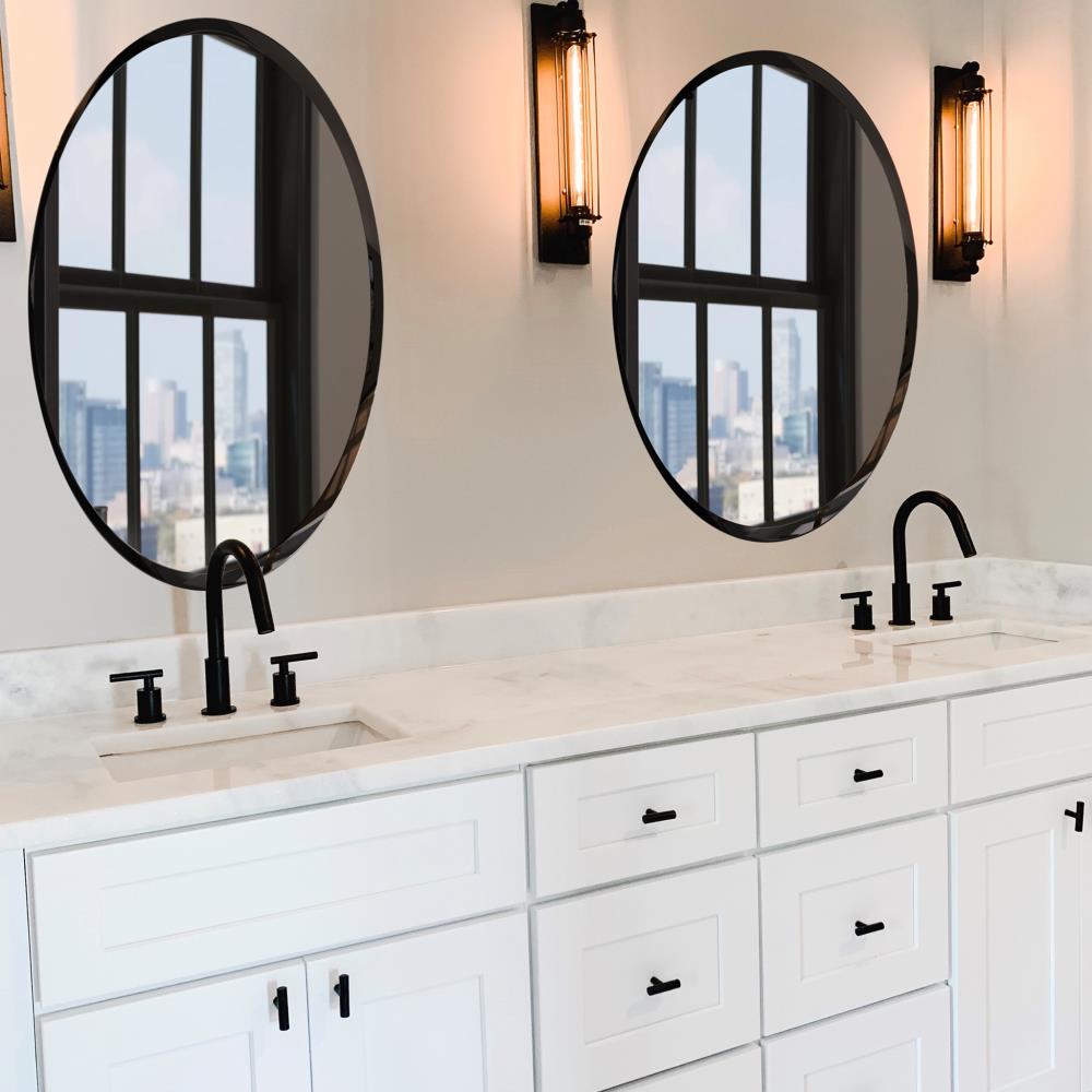 Matte Black Single-Handle Waterfall Bathroom Faucet
