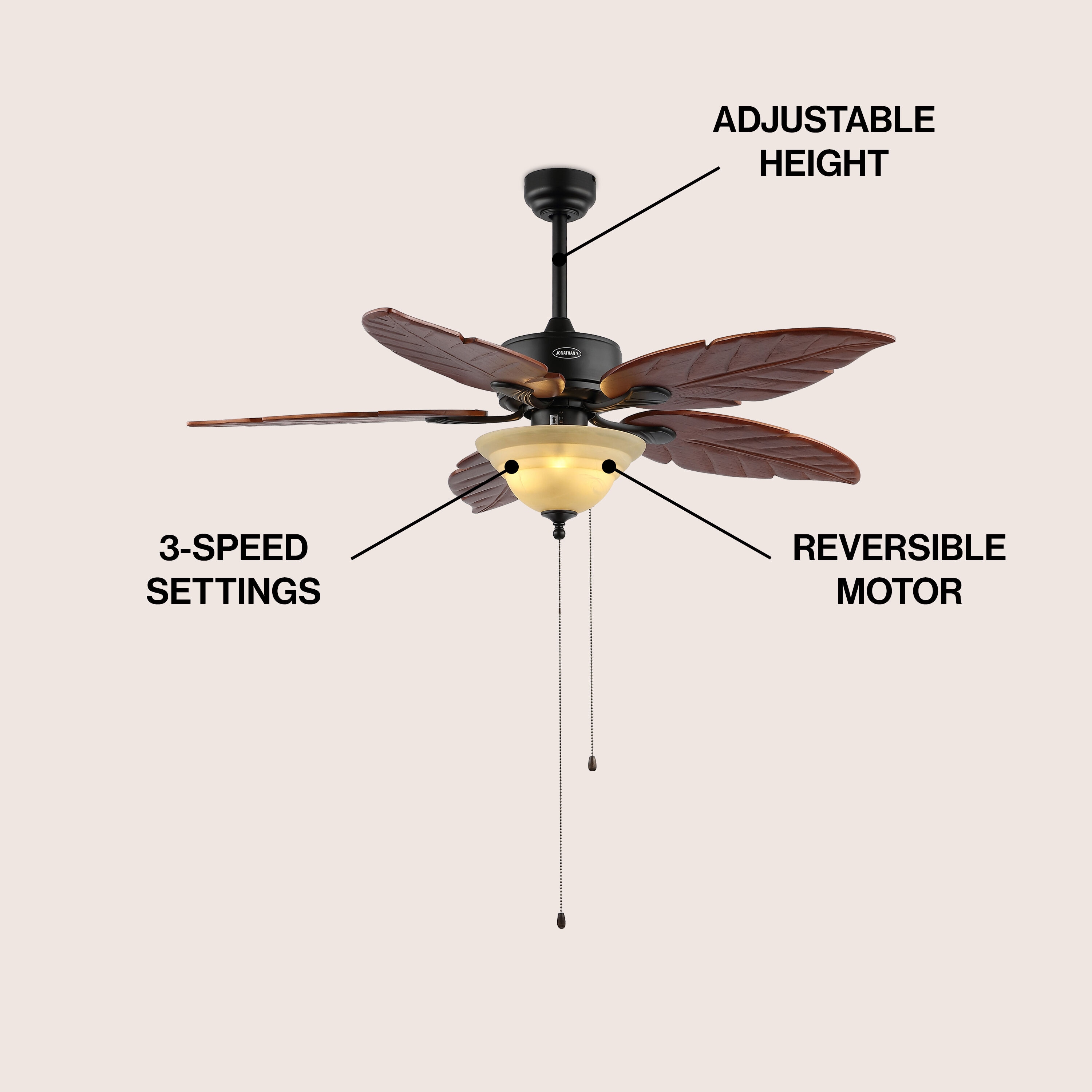 JONATHAN  Y JYL9720B Ceiling-Fans - View #3
