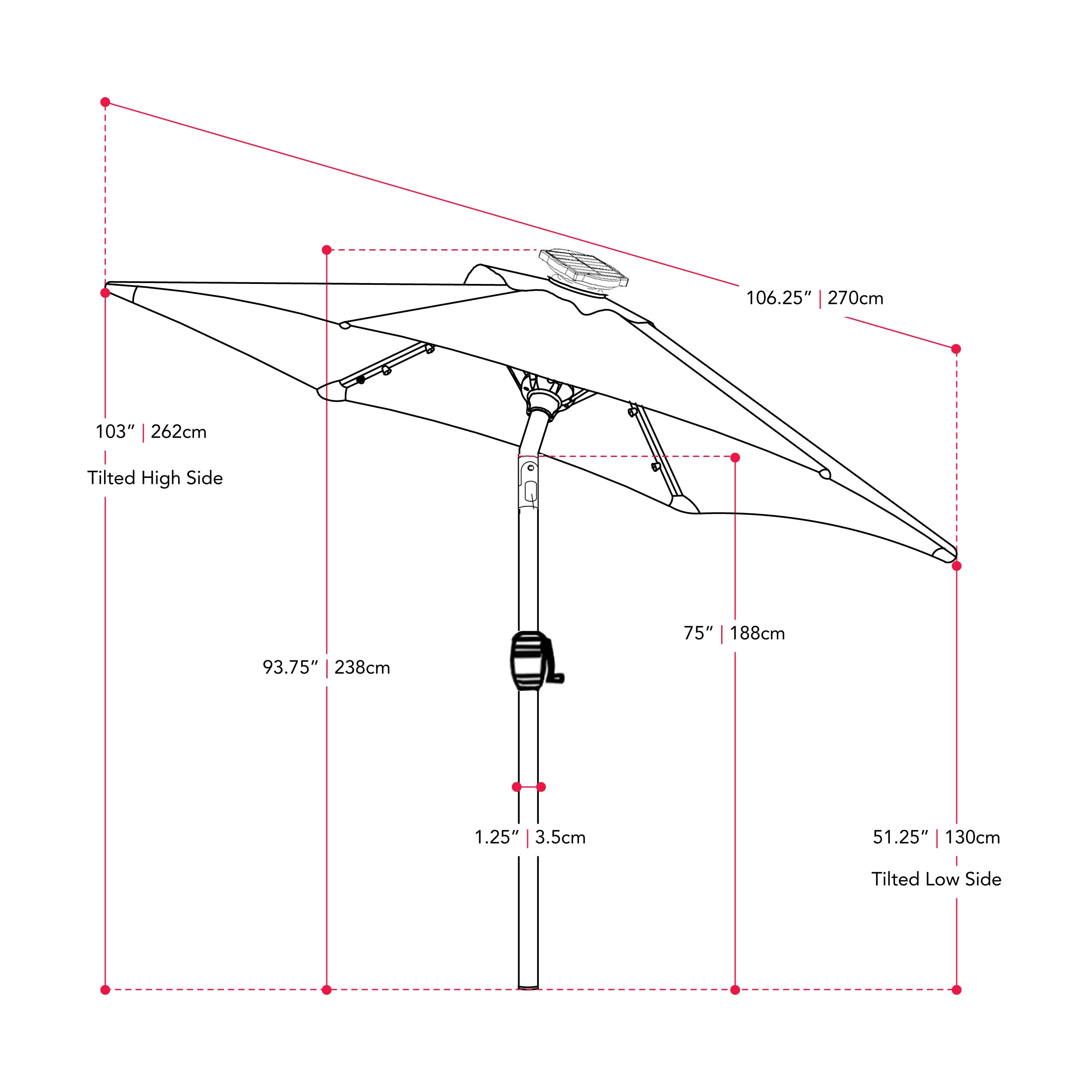 CorLiving PMJ-103-U Umbrellas-2 - View #7