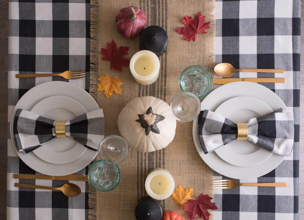 DII Center Stripe Gray Table Runner in the Serveware Accessories ...