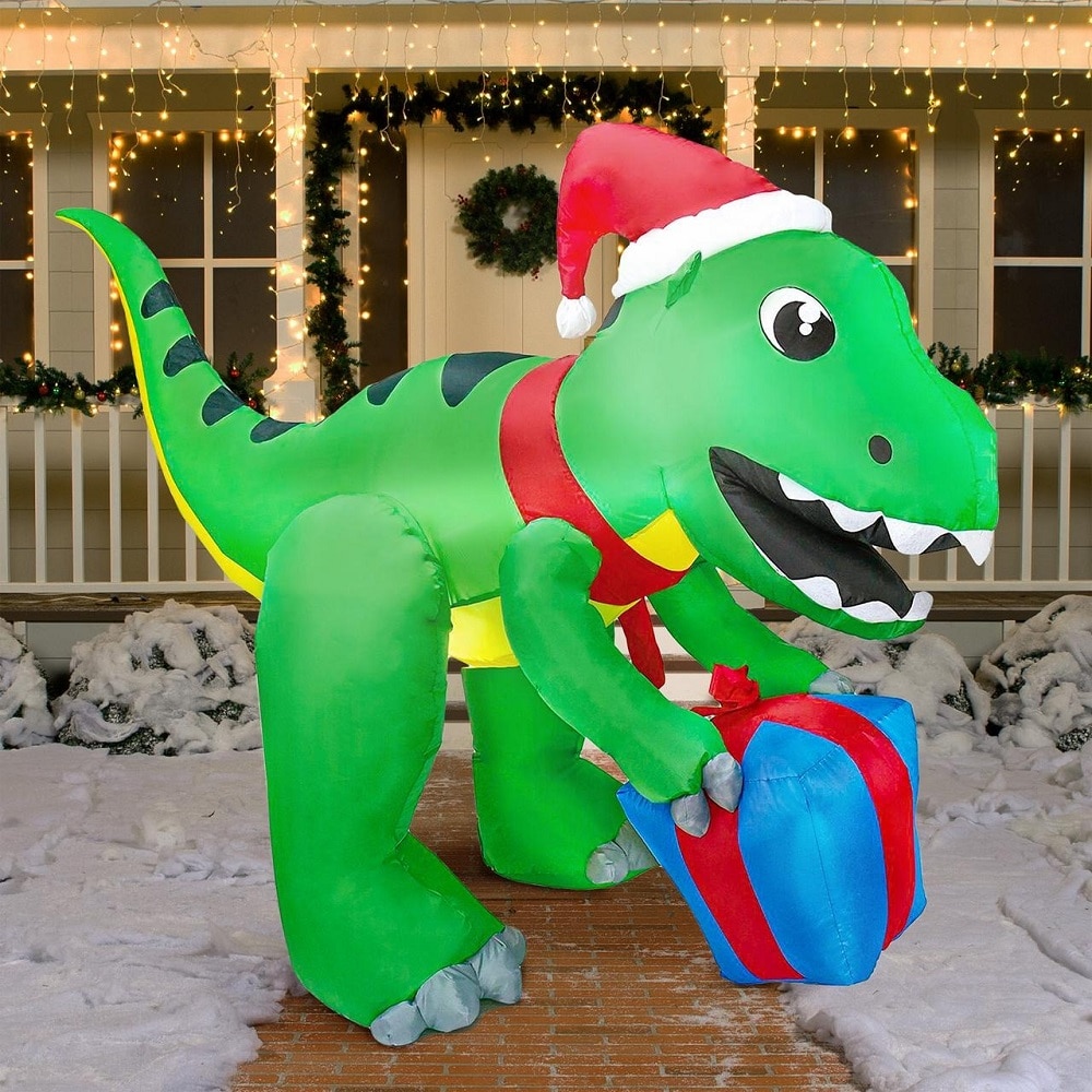 10 FT Christmas Inflatables fashion Outdoor Decorations with Dinosaur