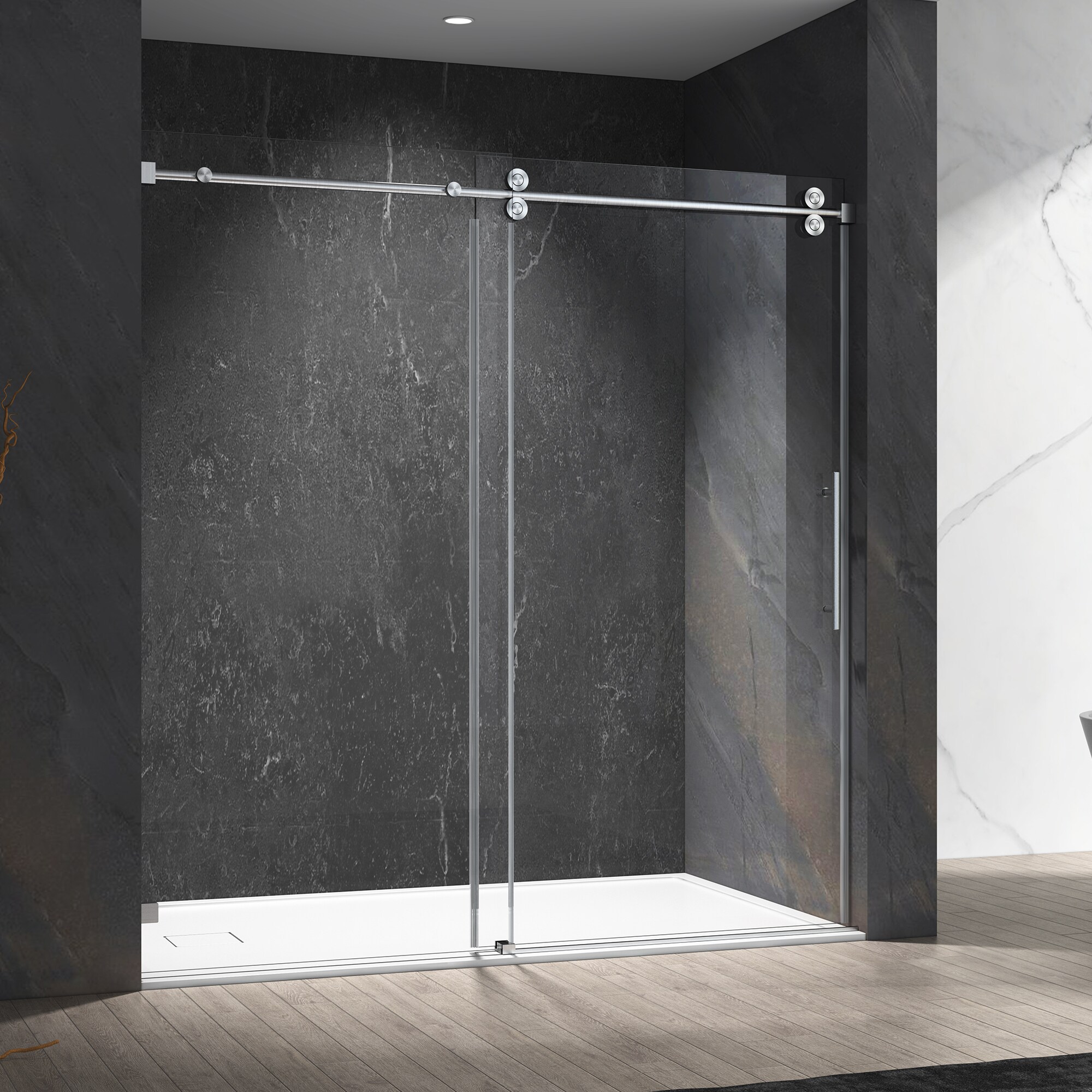 WELLFOR CV-SS04-6076BR Shower-Doors - View #2
