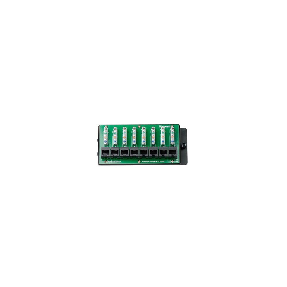  CPT974 OnQ AC1058 8 Port CAT5e Network Interface Module