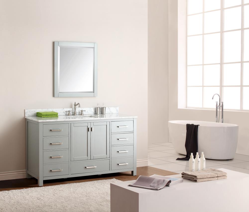 Avanity Modero 60 In Chilled Gray Bathroom Vanity Base Cabinet Without Top At 8179