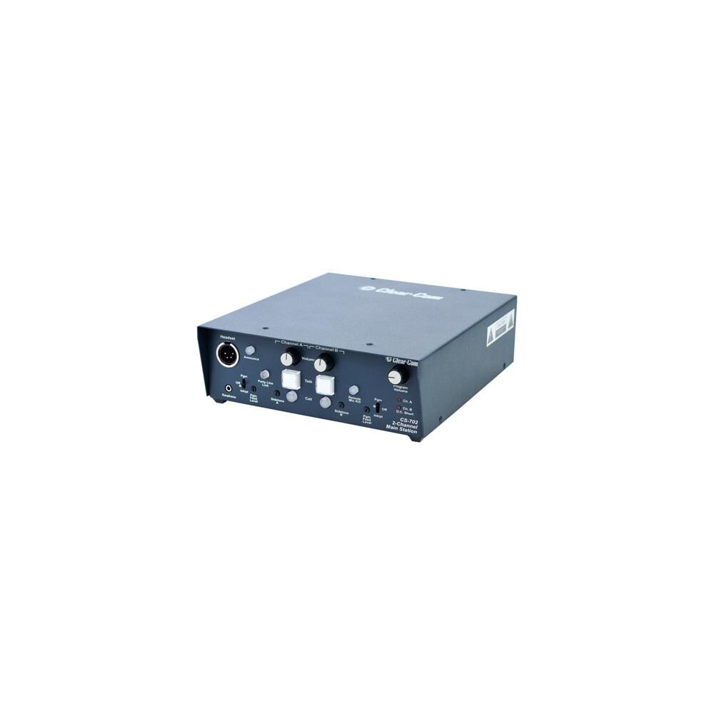  TCNCD340520 Clear-Com Communication System CC-CS702 2-Channel Portable Headset Main Station