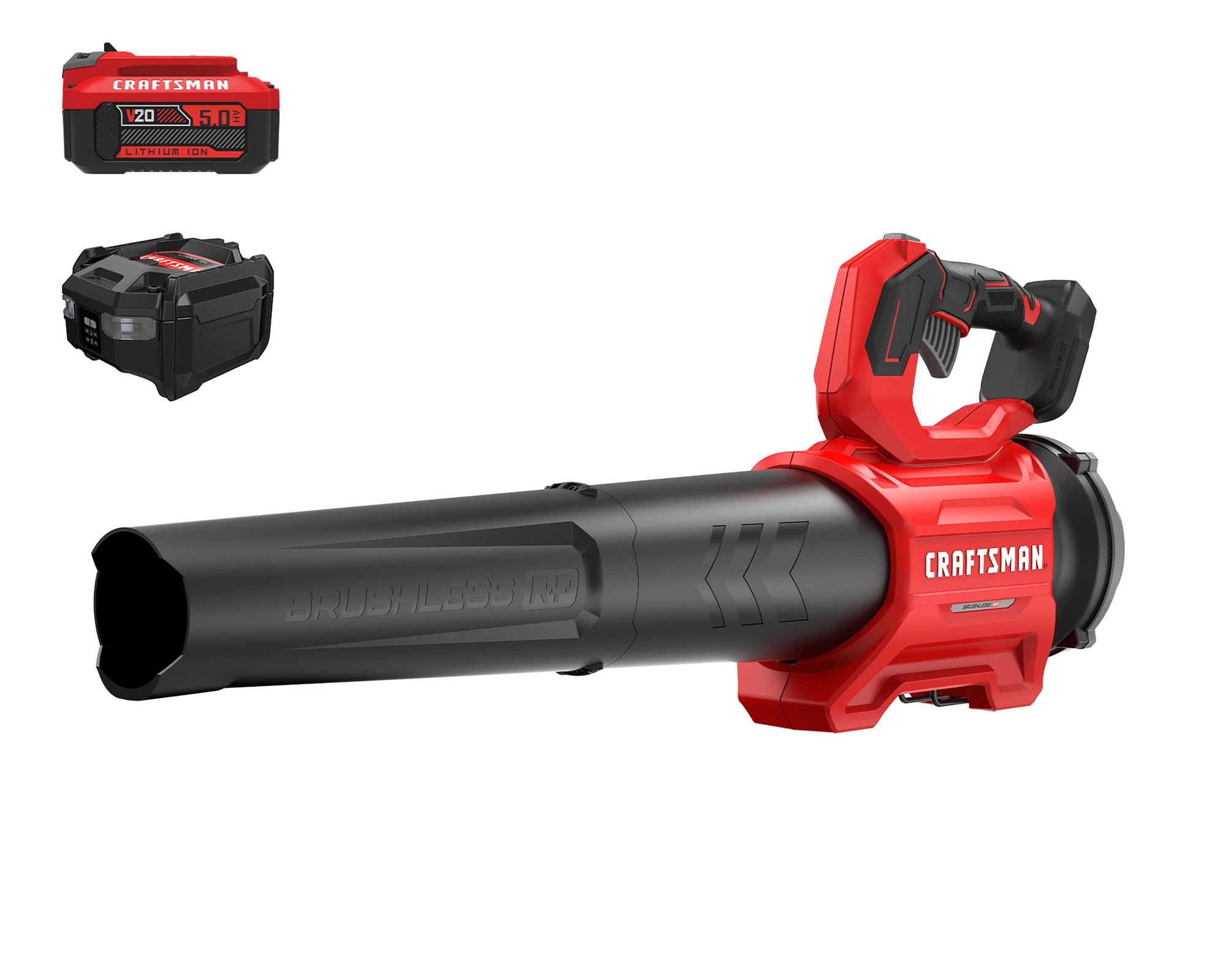 CRAFTSMAN V20 Brushless RP 20-volt Max 410-CFM 110-MPH Battery Handheld Leaf Blower 5 Ah (Battery and Charger Included) CMCBL730P1 Sansujyuku sansujyuku.com