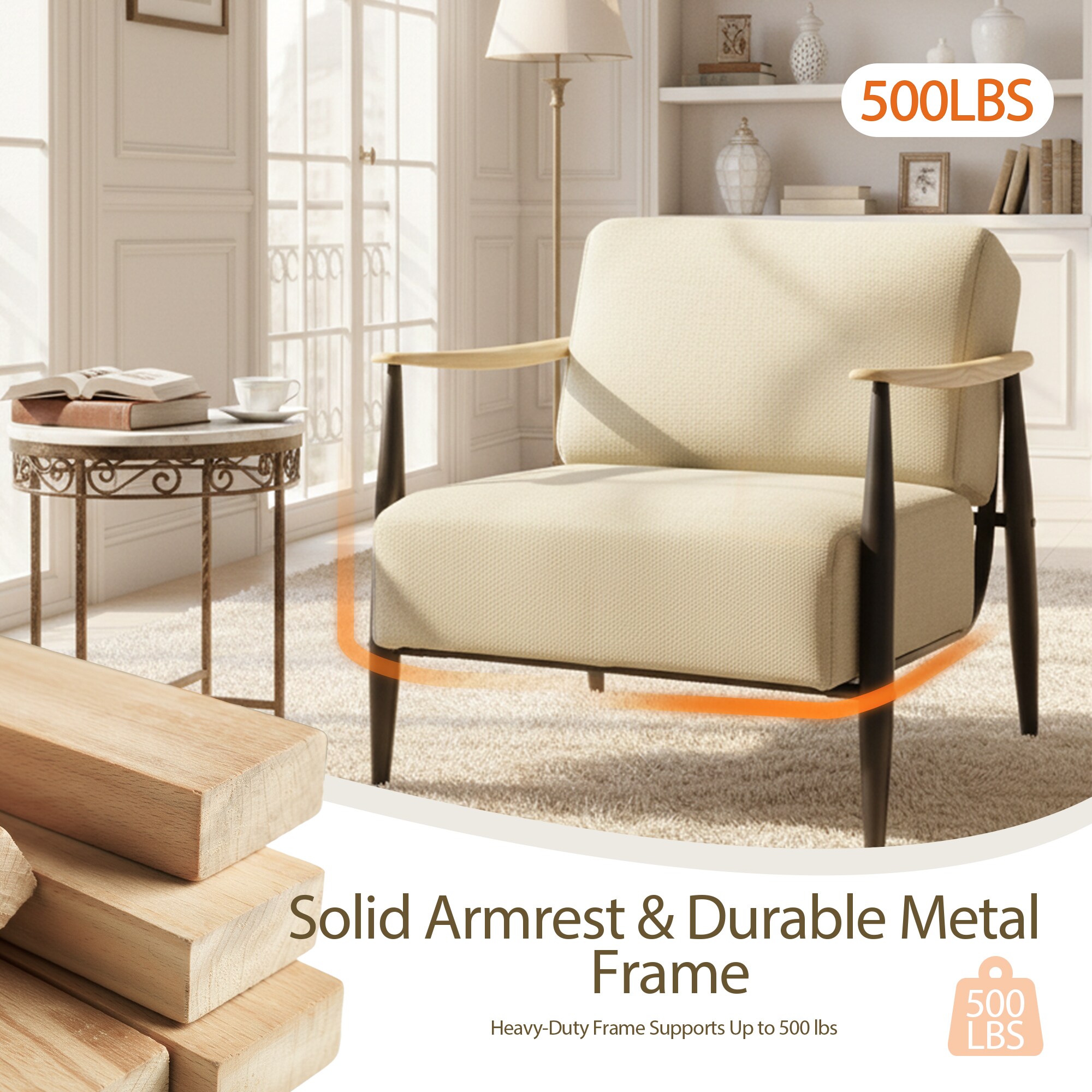 Homy Casa MOLICA OAK Sofas-Loveseats - View #11
