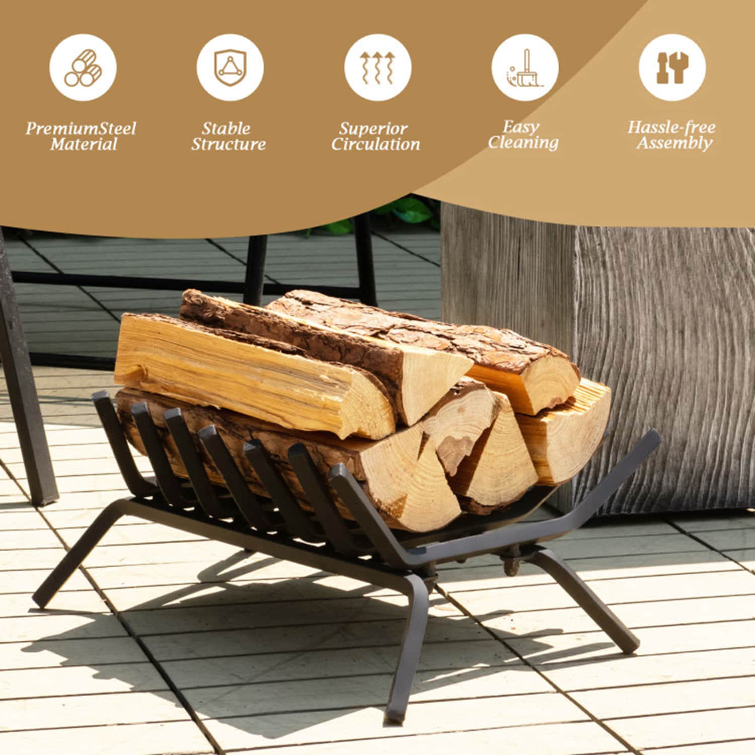 Mondawe MO-HV10282S Firewood-Storage - View #4