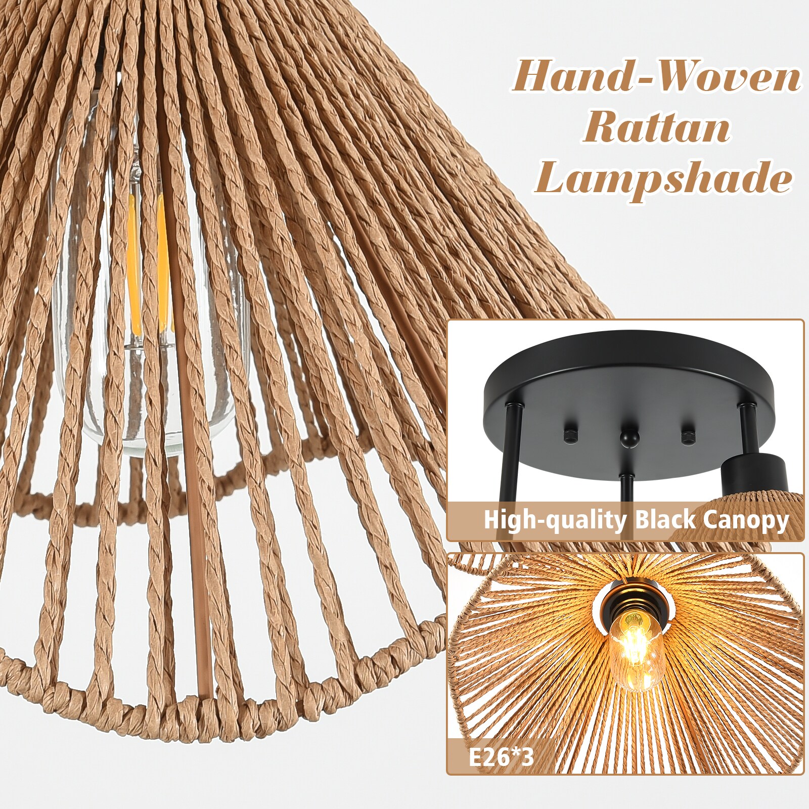 ZemSum LS-X9096M-3-B+BN Pendant-Lights - View #3