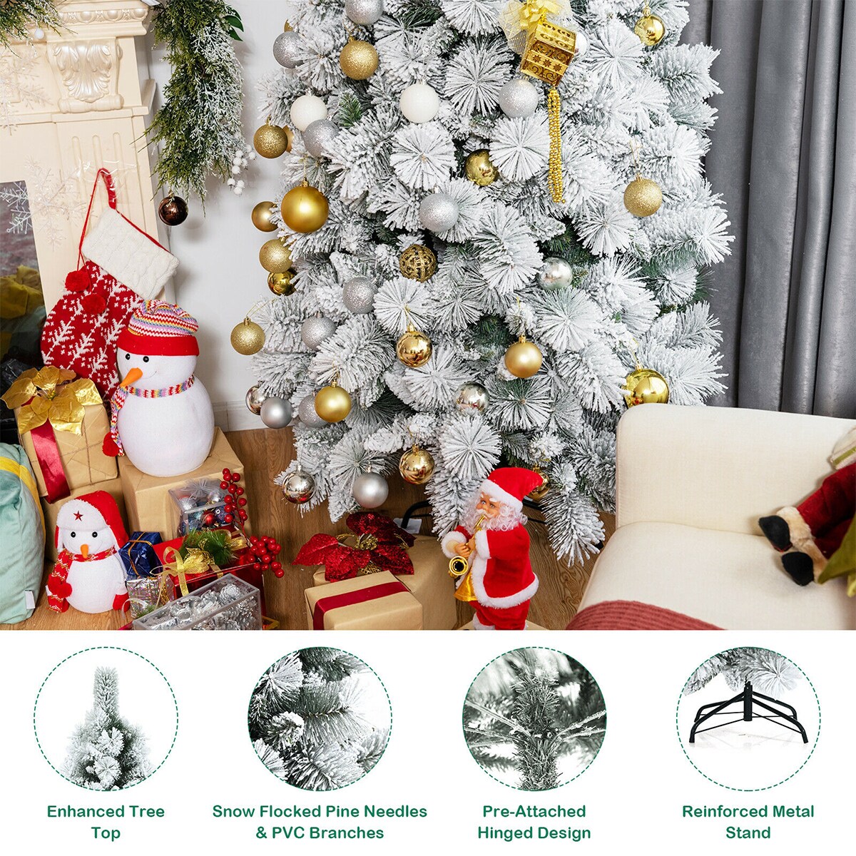 WELLFOR CM-HJY-23554 Artificial-Christmas-Trees - View #5