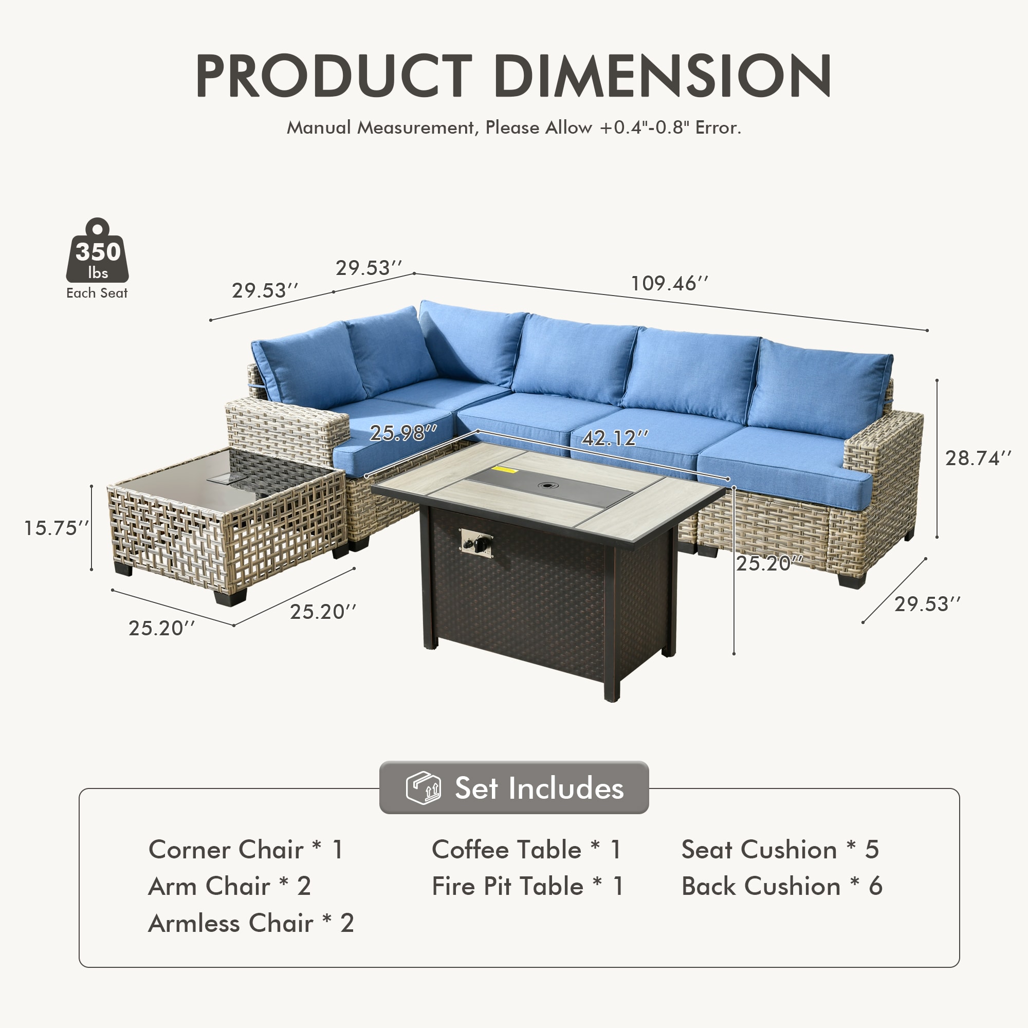 ALTRIGUS 6L-CFP03-TBS507-AL Patio-Conversation-Sets - View #3