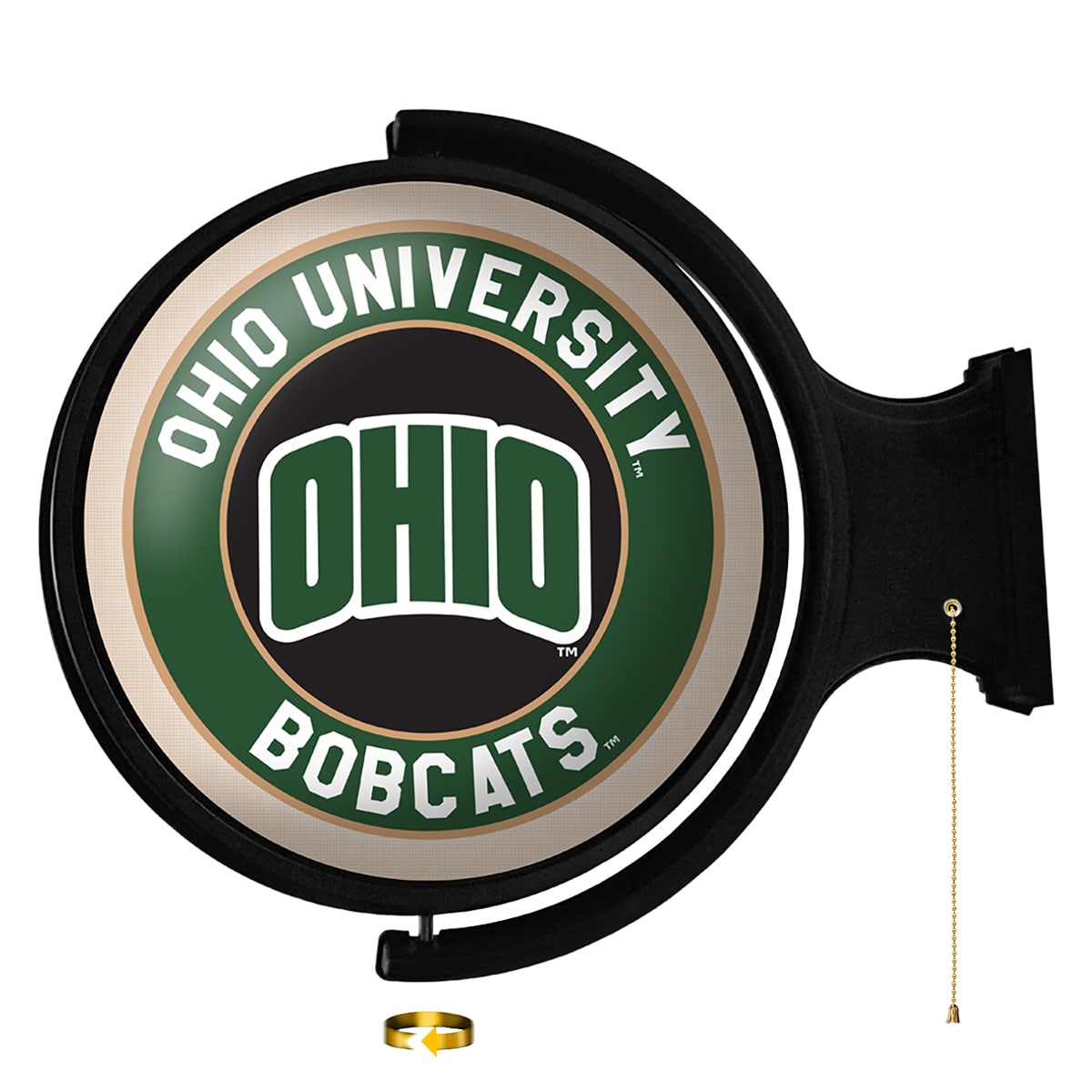 The Fan-Brand Ohio Bobcats Rotating Wall Lights 23-in Constant LED Game ...