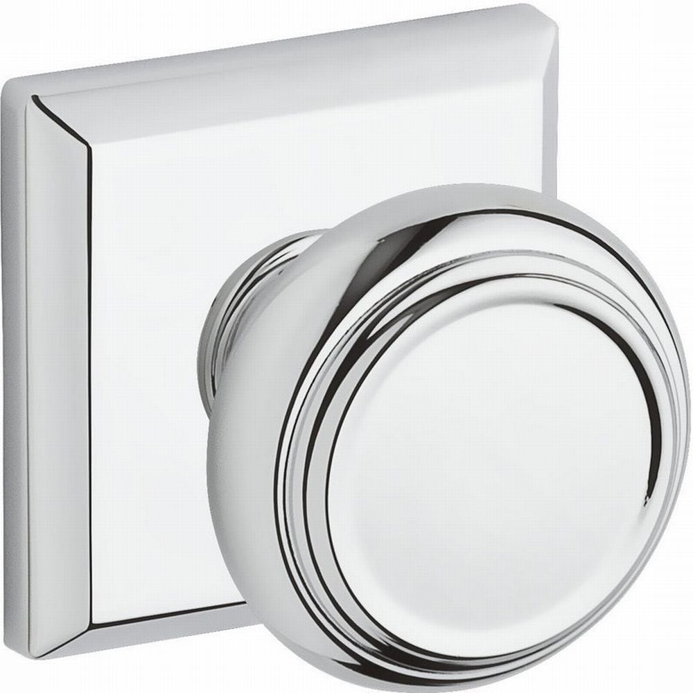 Baldwin PVTRATSR260 Bright Chrome Interior Bed/Bath Privacy door knob Single pack