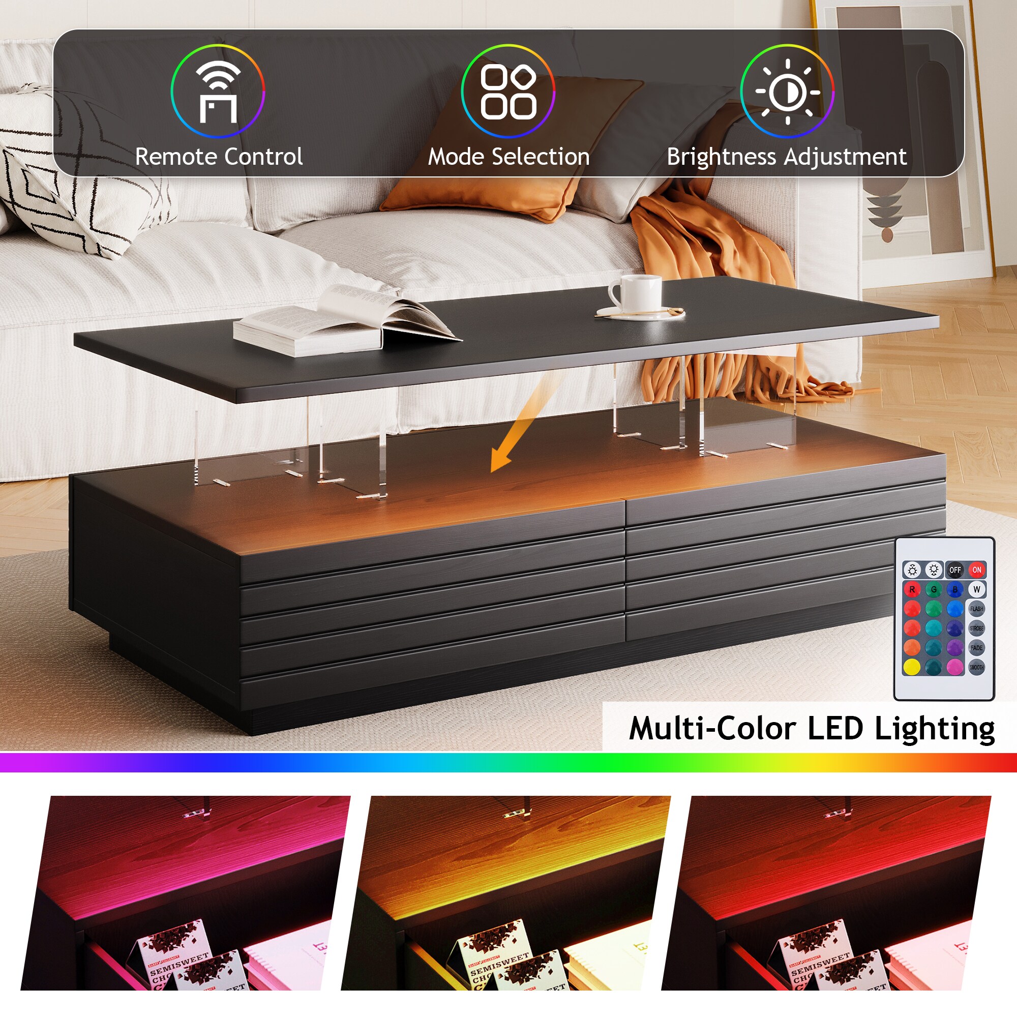 ModernLuxe L3P-N735P250962B Coffee-Tables - View #7