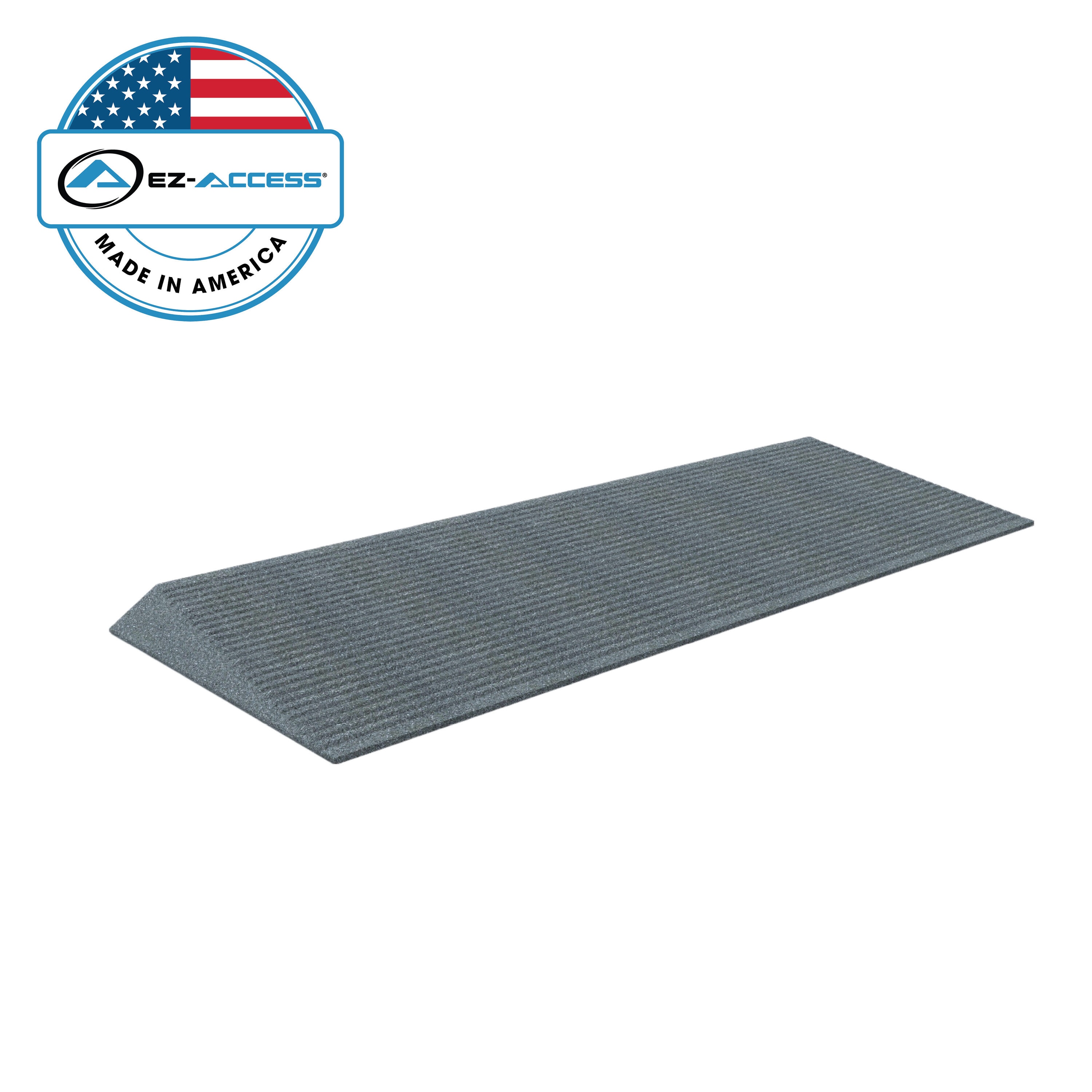 EZ-ACCESS TAEMGRY01 1.5 1.16-Feet x 40-Inches Rubber Portable Doorway Wheelchair Ramp