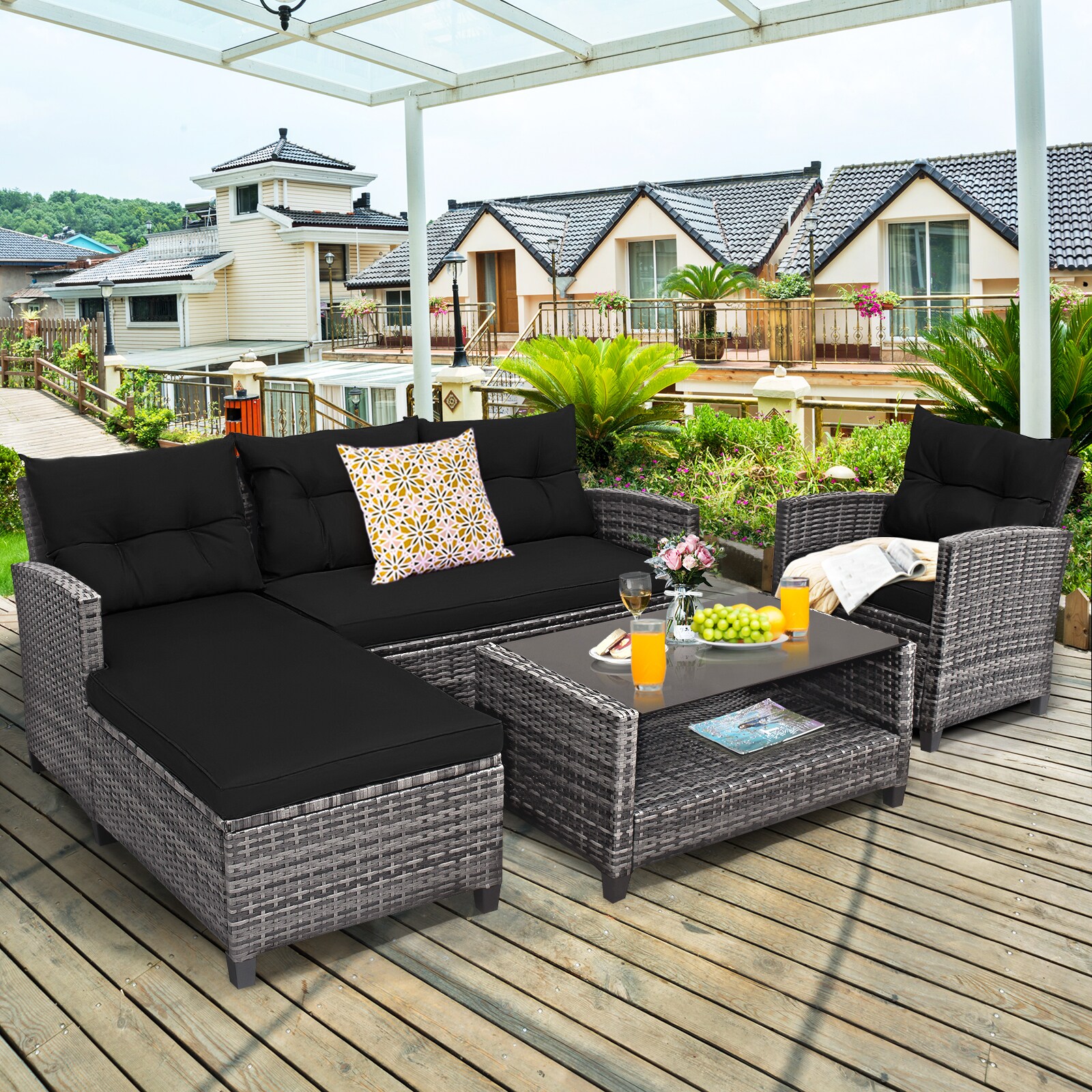 Slickblue D-CO-+KD96576WH Patio-Sofas-Daybeds - View #2