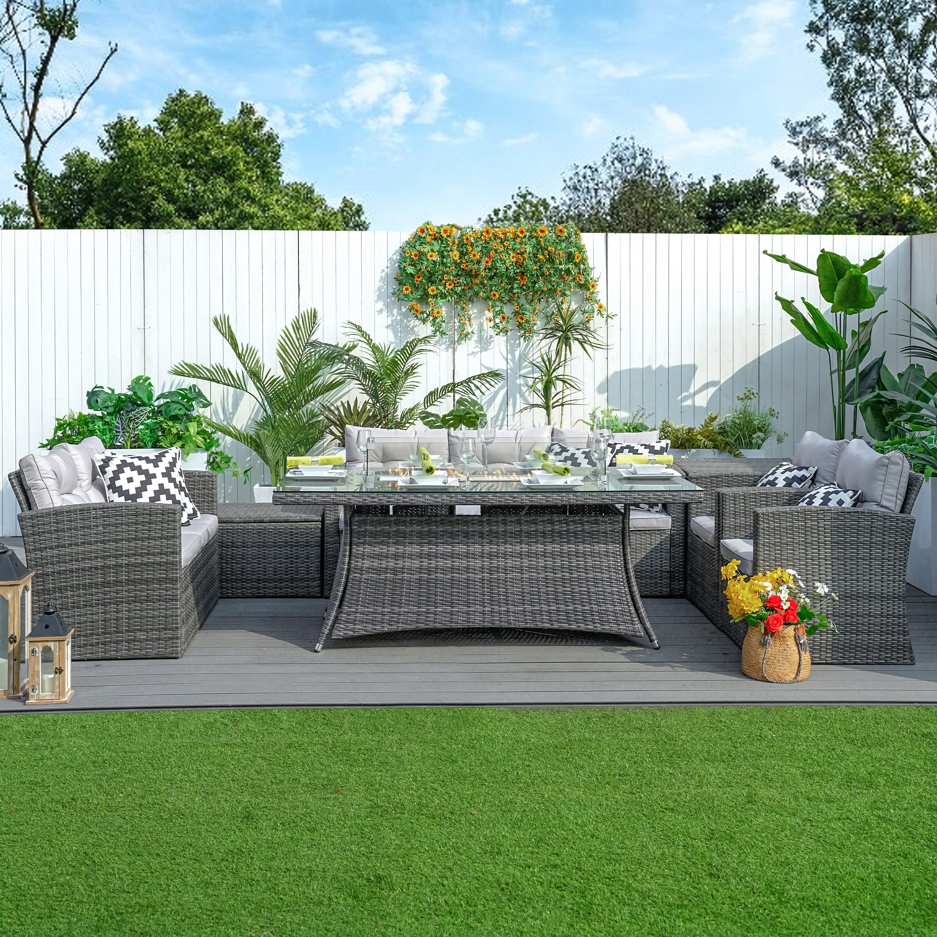 Moda Furnishings 1106R-1503-GR Patio-Conversation-Sets - View #4