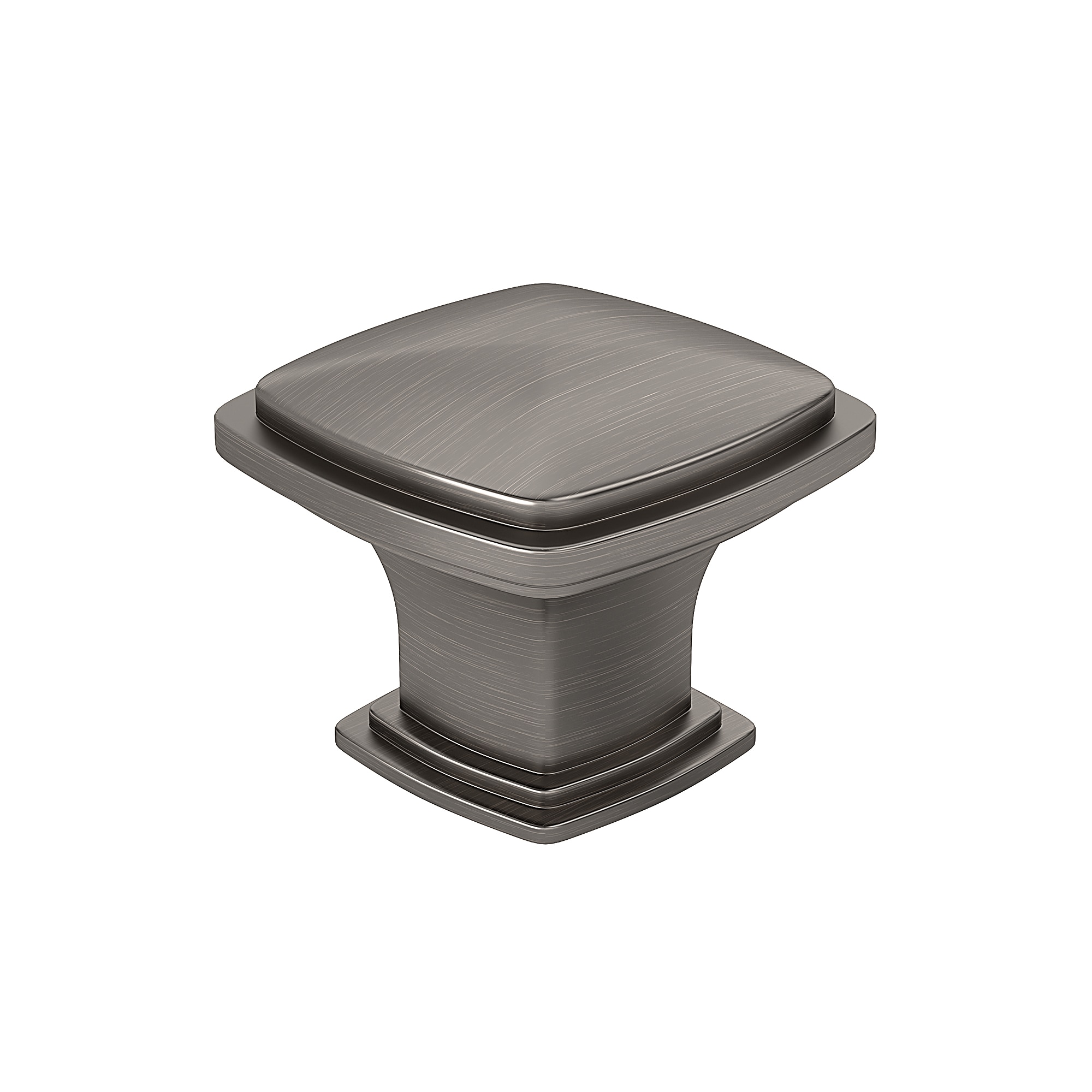 Richelieu BP81045143 Charlemagne 1-11/16-in Antique Nickel Square Transitional Cabinet Knob