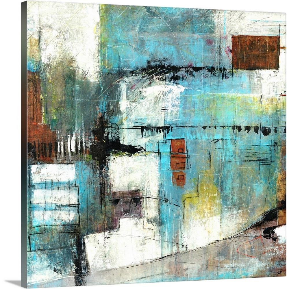 GreatBigCanvas 24 In H X 24 In W Abstract Print On Canvas In The Wall   14919738 