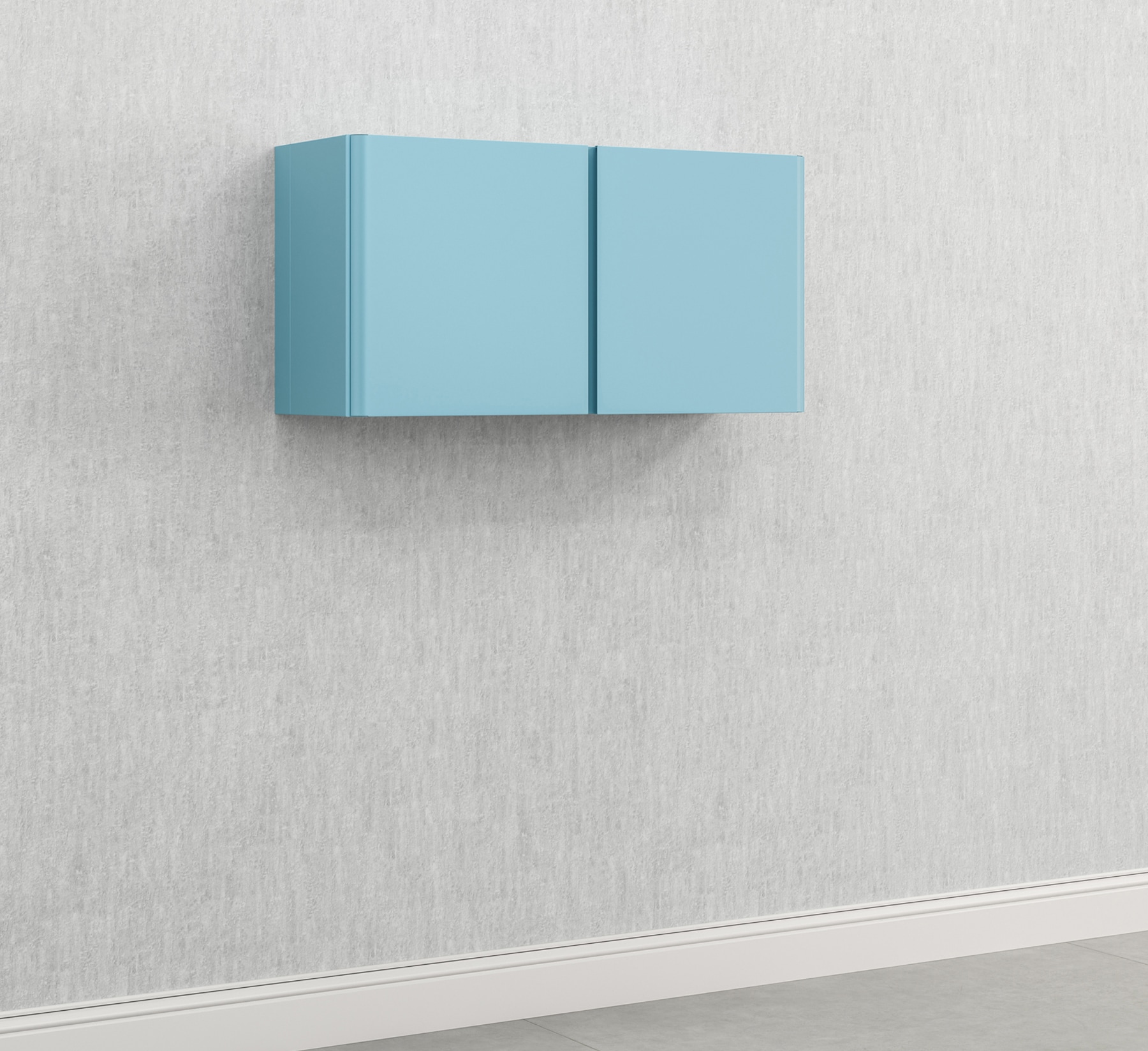 Everest ECW1FCML 36-in W x 18-in H Steel Modern Blue Wall-mount Utility Storage Cabinet
