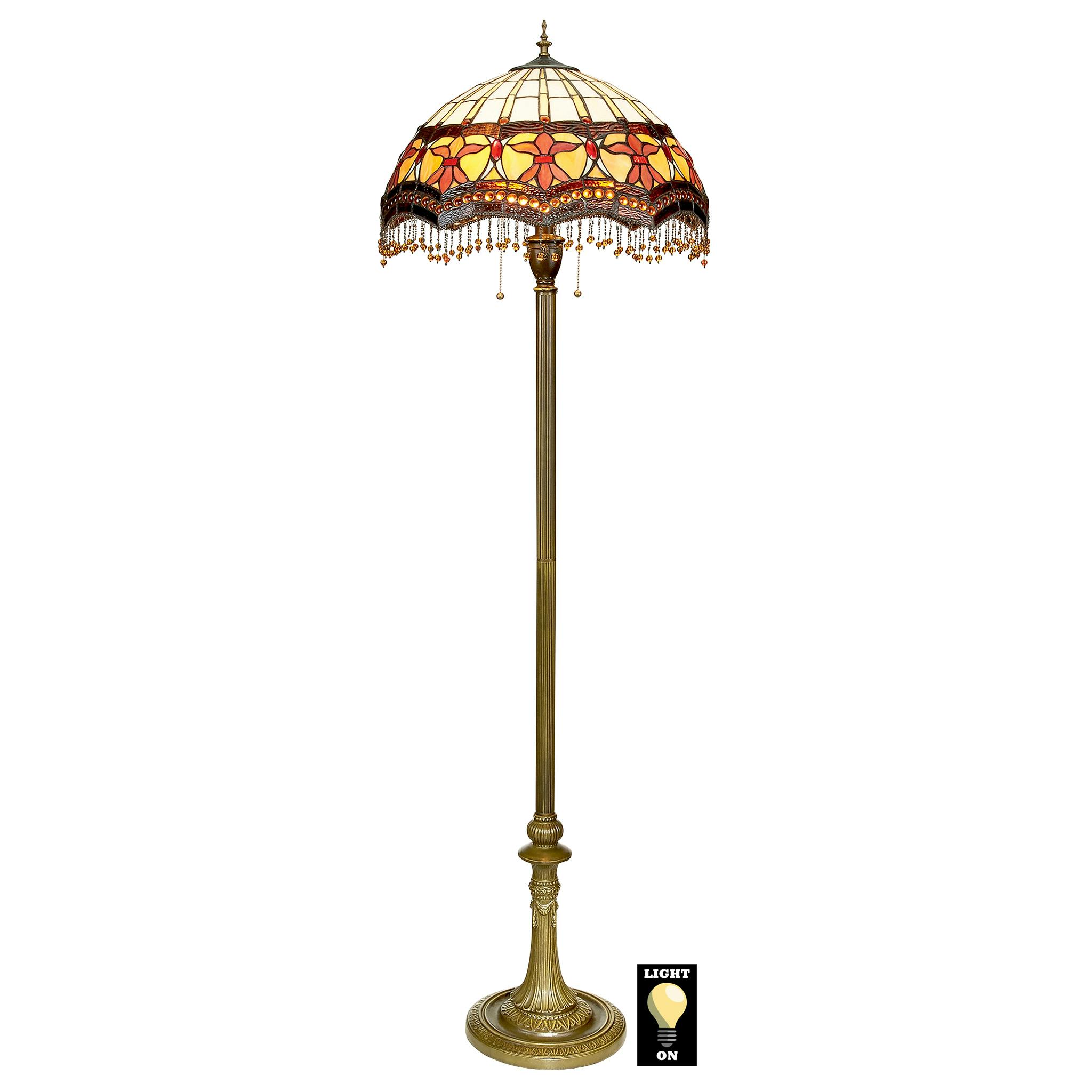 Design Toscano TF10018 10-in Bronze Shaded Floor Lamp