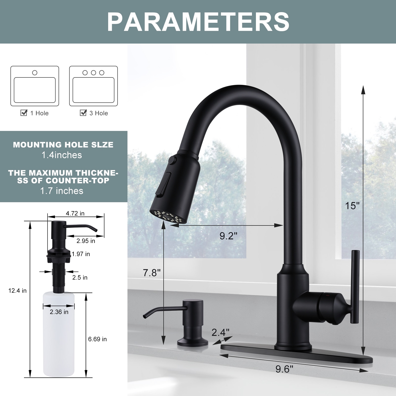 WOWOW 2312701B-S-LW Kitchen-Faucets - View #4