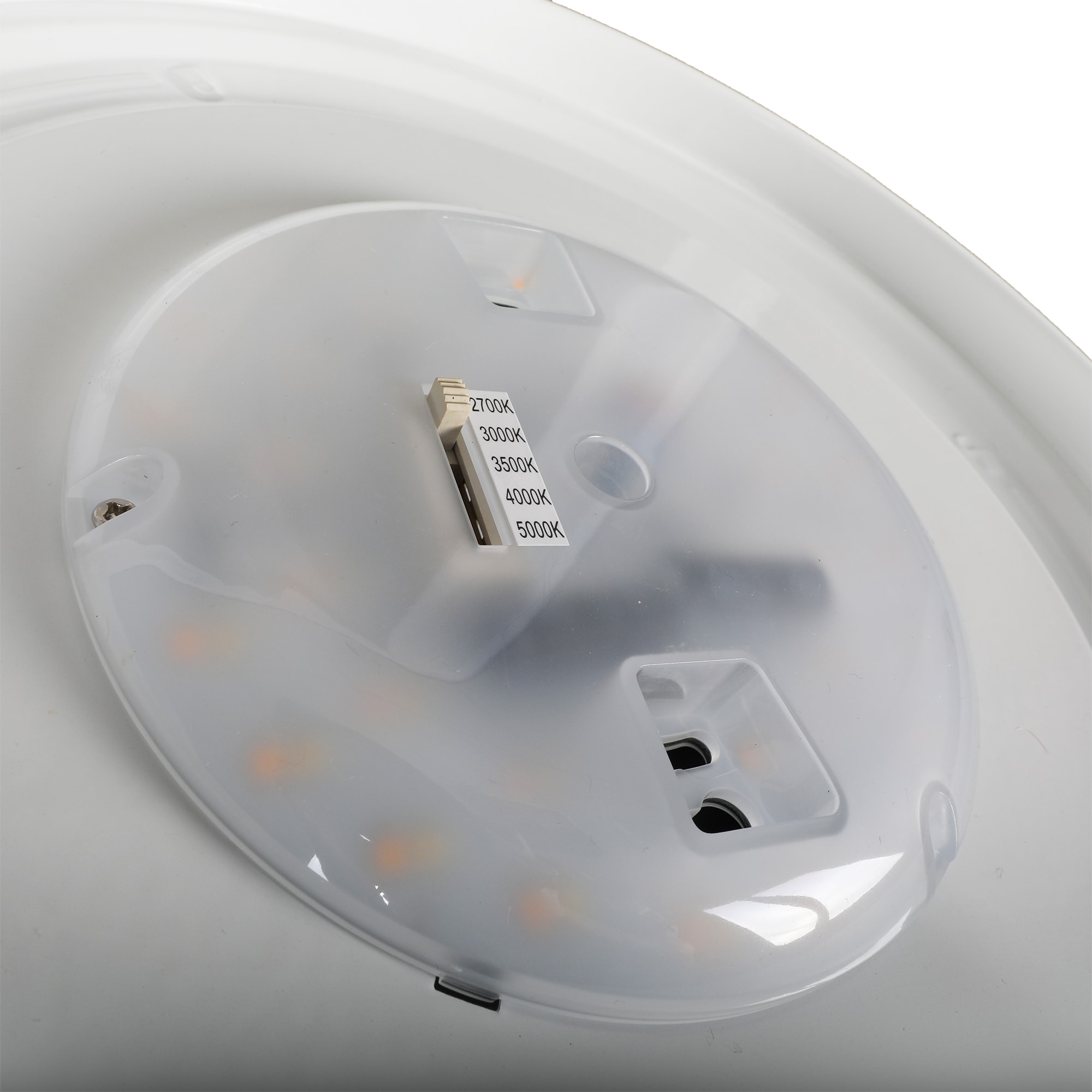 11-Inch White LED Flush Mount Ceiling Light with Adjustable CCT