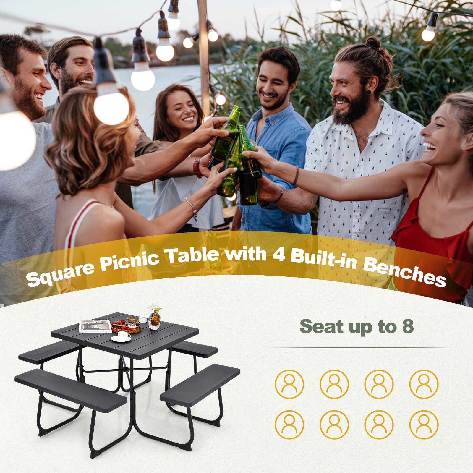  OD65BKNP112 Picnic-Tables - View #2