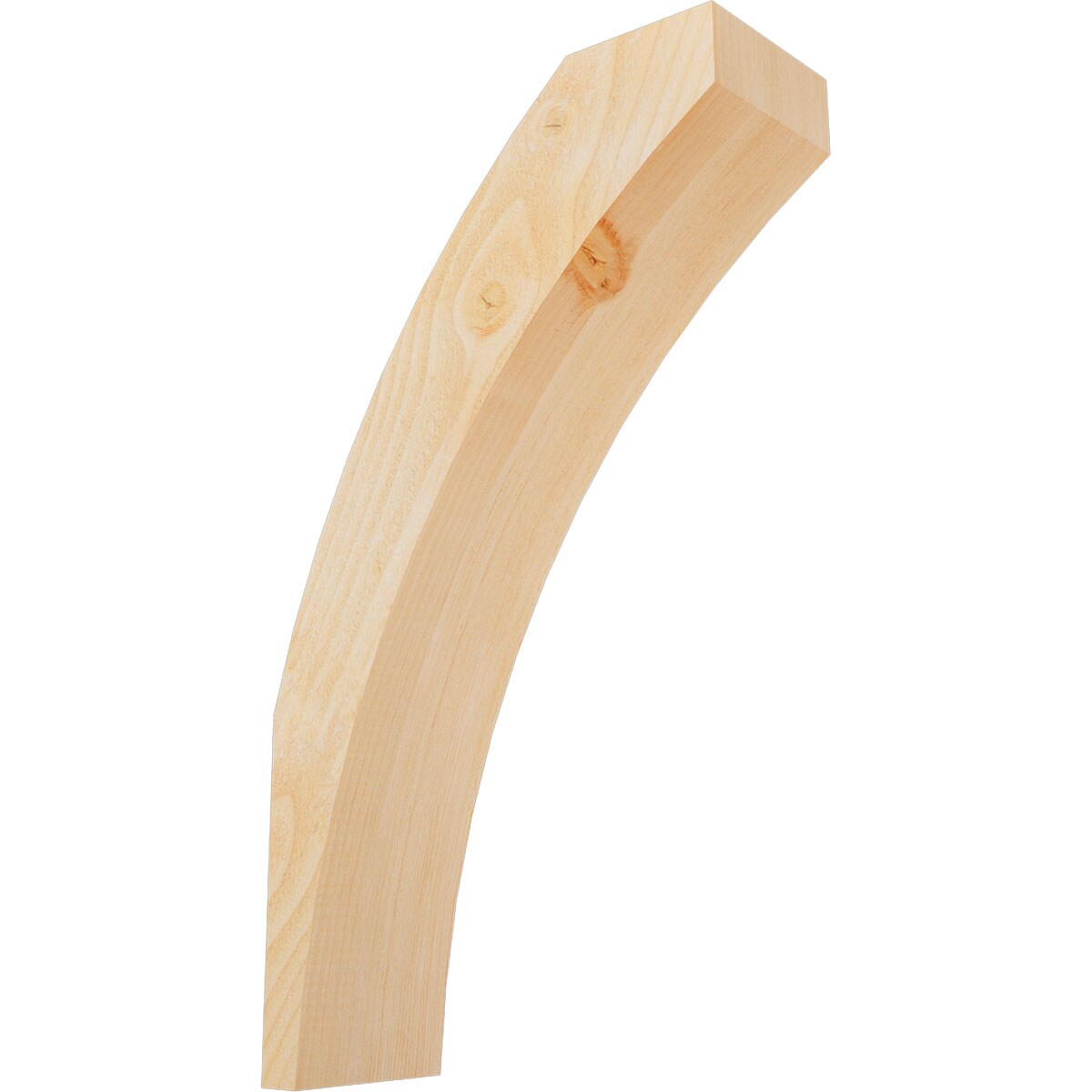 Ekena Millwork BRC06X16X28THR00RDF 6-in x 16-in x 28-in Douglas Fir Unfinished Wood Thorton Rough Sawn Knee Brace