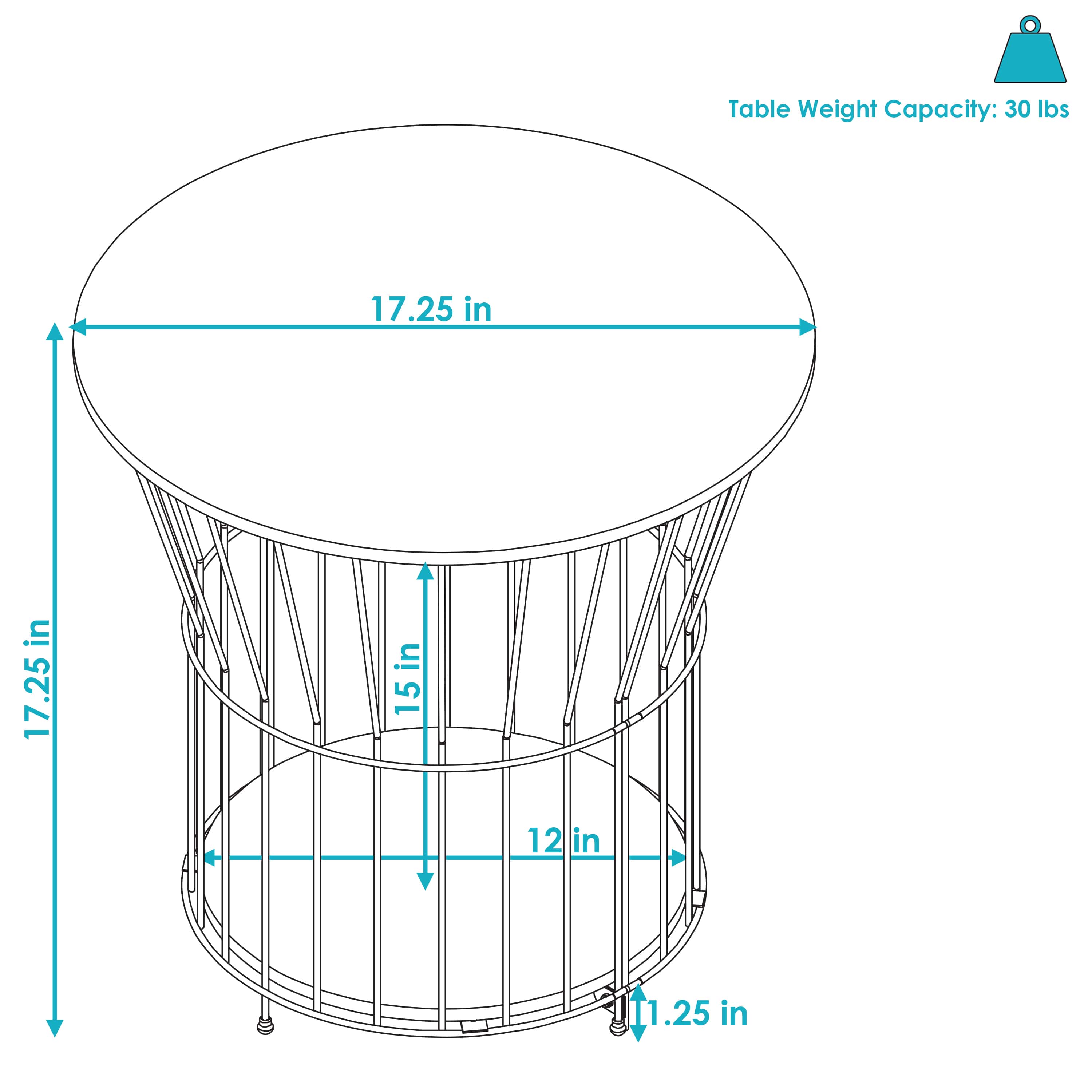 Sunnydaze Decor MTR-539 End-Tables - View #3