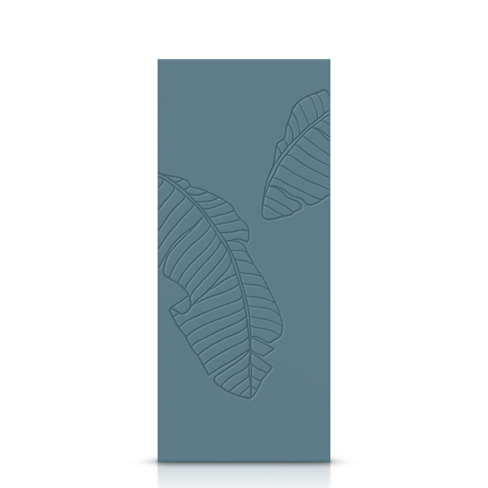 CALHOME DMD-CNC-232-80X30-BP CNC-232 30-in x 80-in Dignity Blue Crossbuck Smooth Hollow core Stained MDF Slab Door