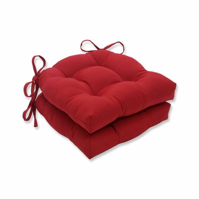 2 Piece Red Patio Chair Cushion, Pompeii Outdoor Furniture