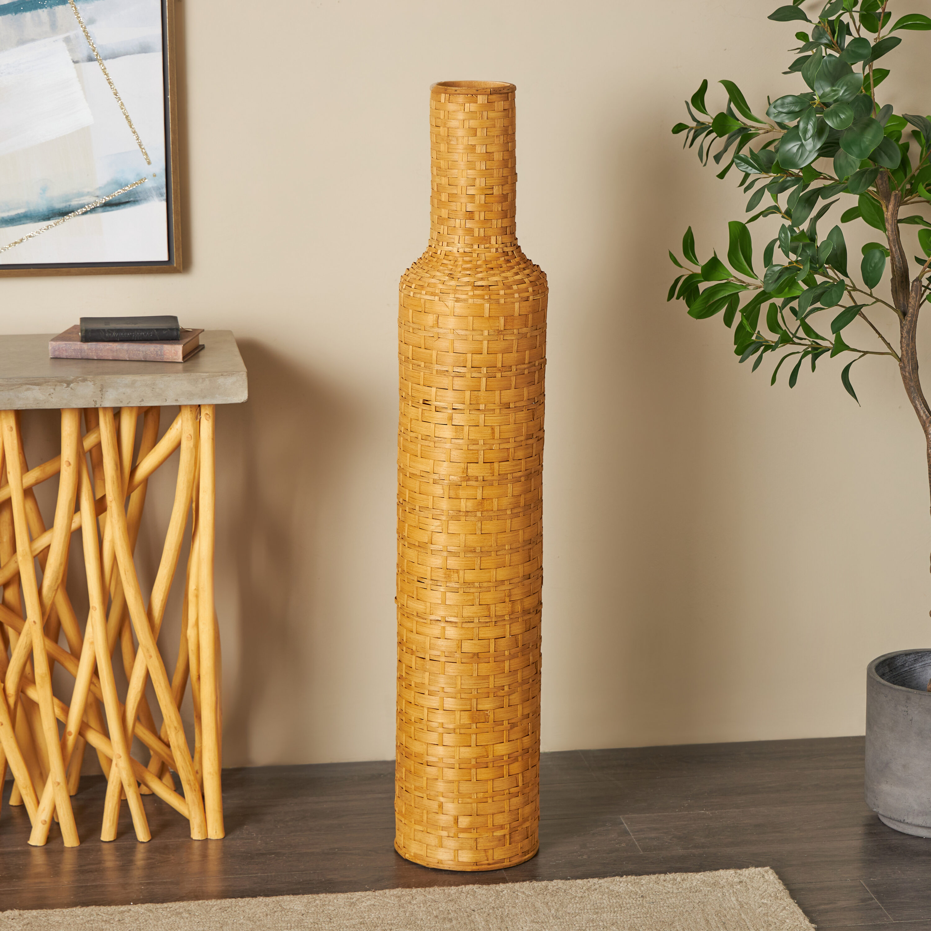 Grayson Lane 32995 Brown Wood Casual Vase