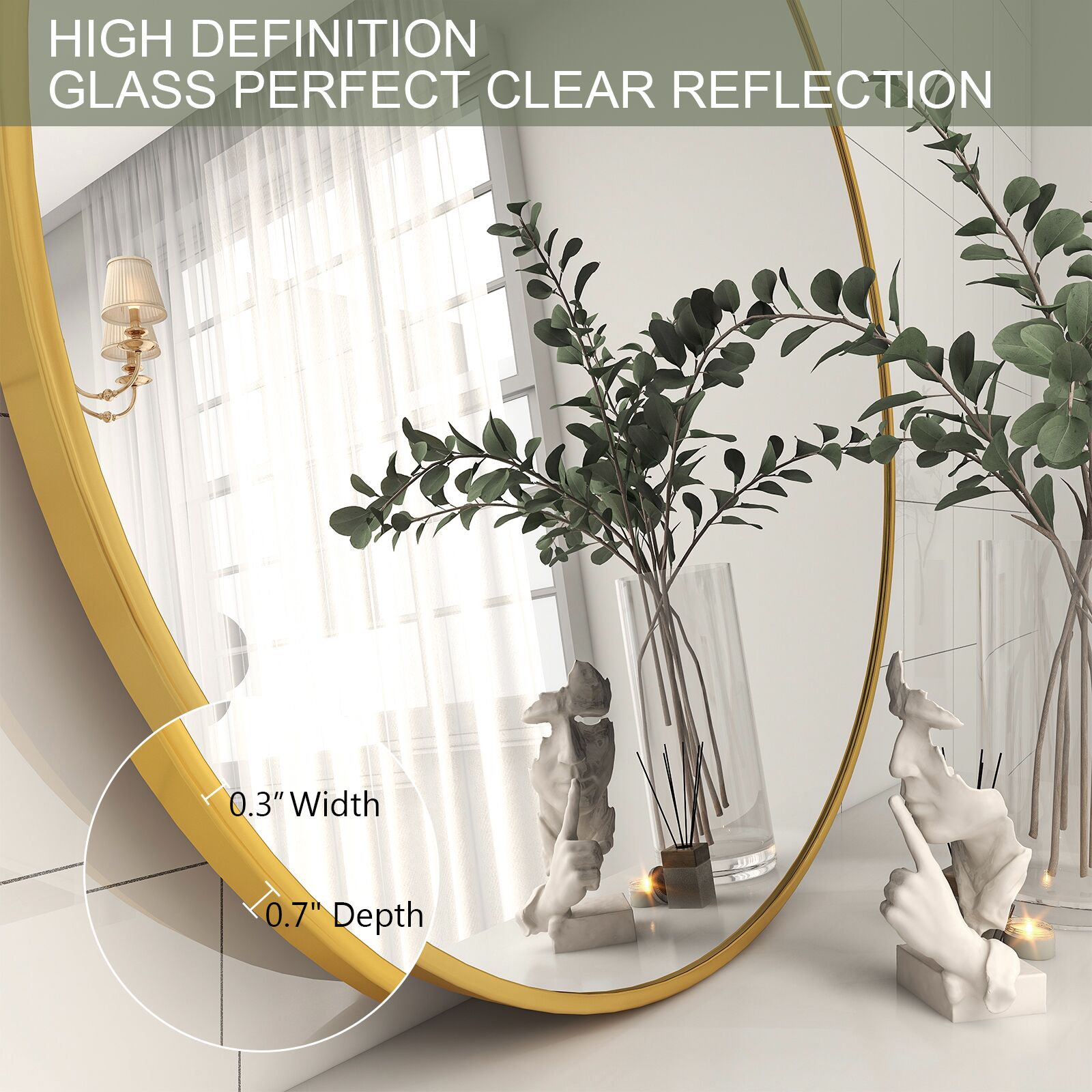 BEAUTYPEAK LS-YSJ-1908YJ24-G Decor-Mirrors - View #6