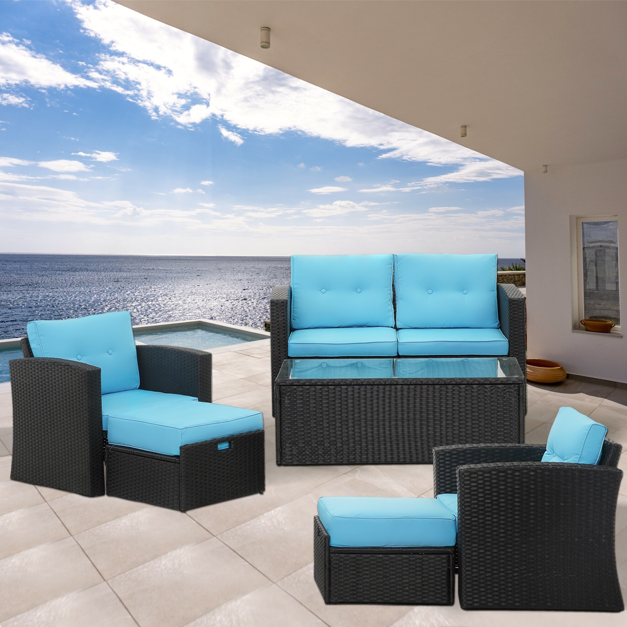 FOREST HOME FRQ07-BL Patio-Chairs - View #3