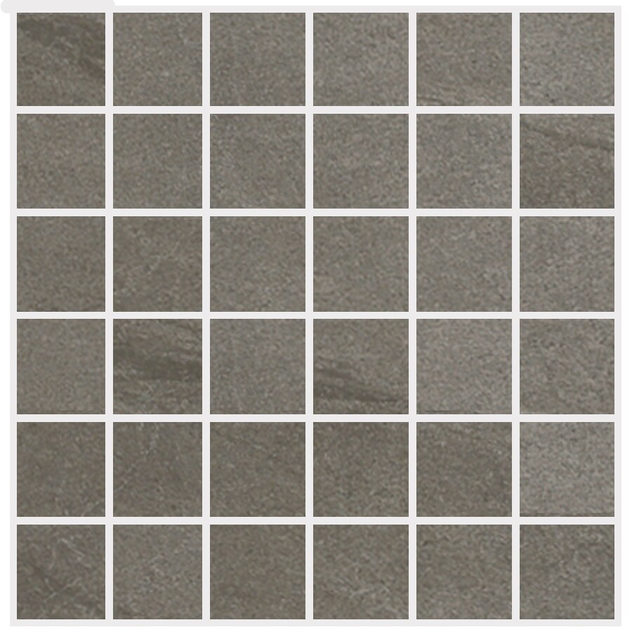 Style Selections 0783962 Dover Valley Titanium 12-in x 12-in Glazed Porcelain Uniform Squares Floor and Wall Tile (0.97-sq. ft/ Piece)