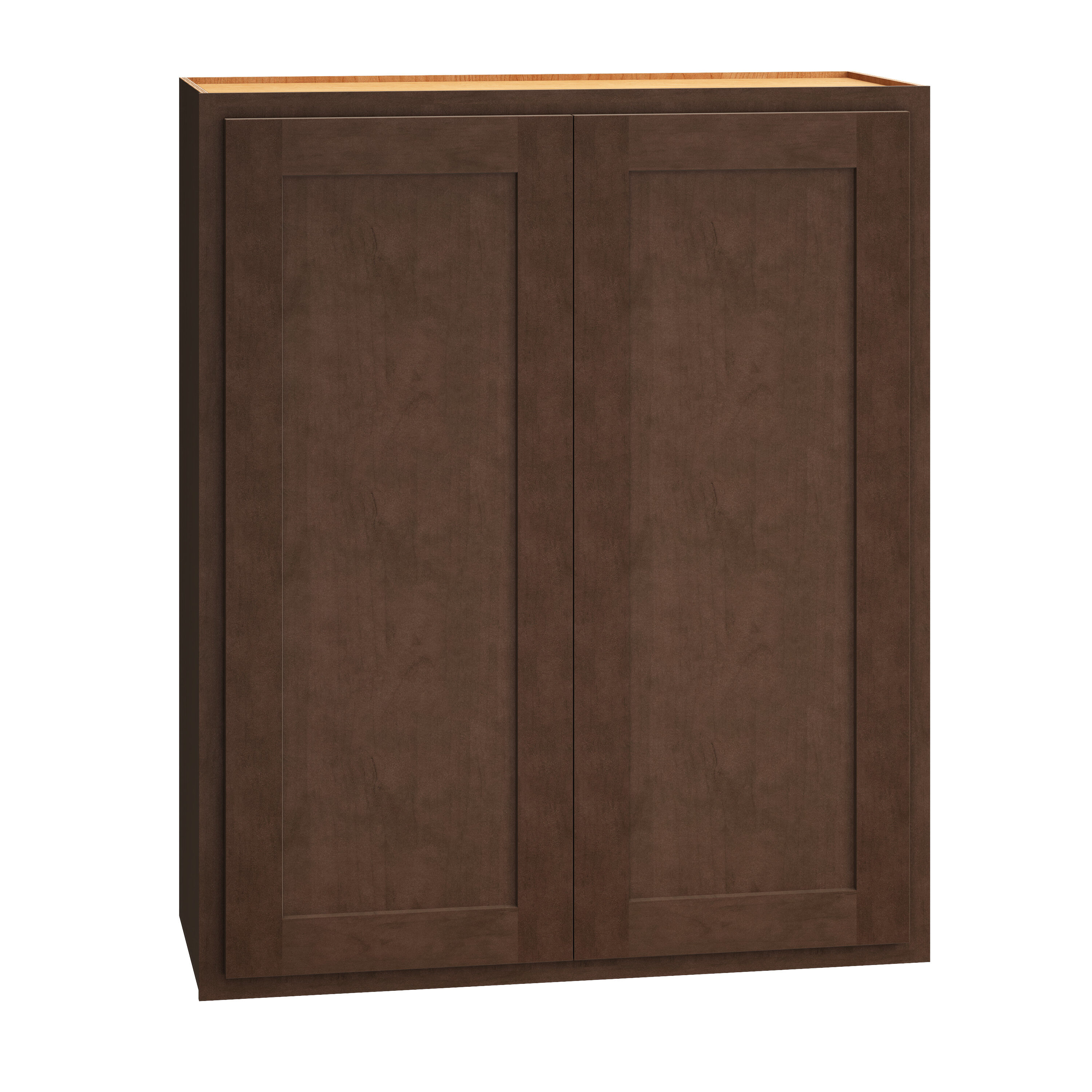 Diamond Express Jamestown 36-in W x 30-in H x 12-in D Thatch Partial Overlay Wall Fully Assembled Plywood Cabinet (Recessed Panel Shaker Door Style)