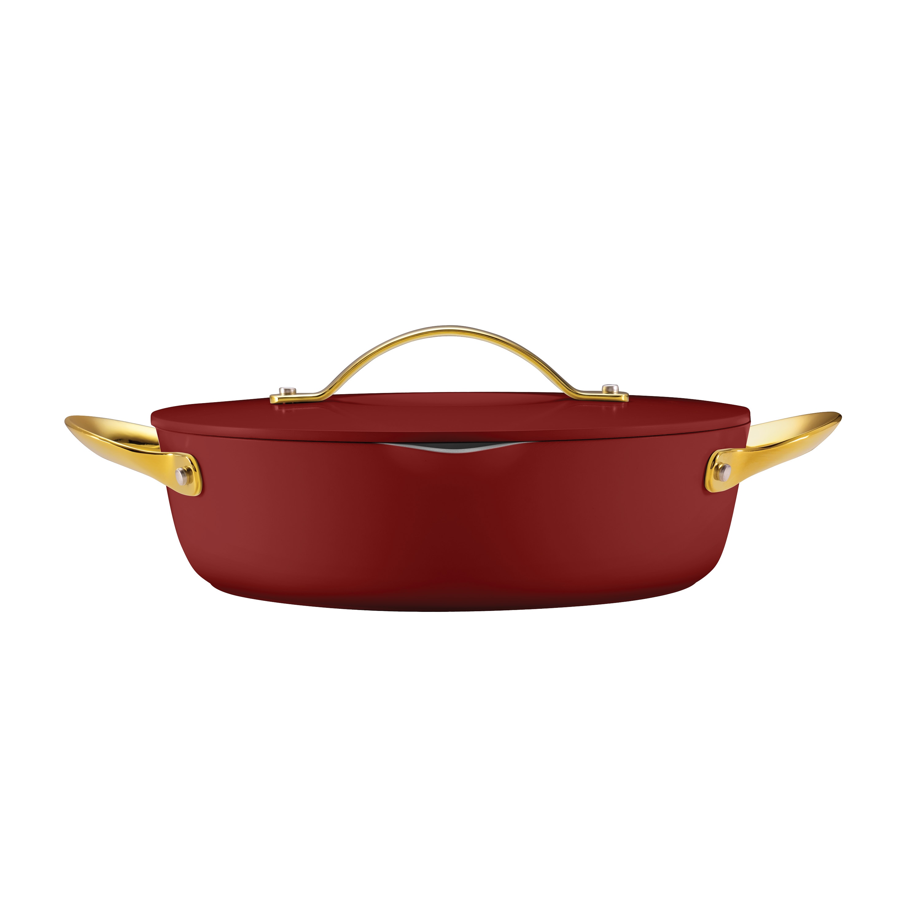 Tramontina Fiora 4.25 Quart Multipurpose Ceramic Nonstick Pan - Merlot