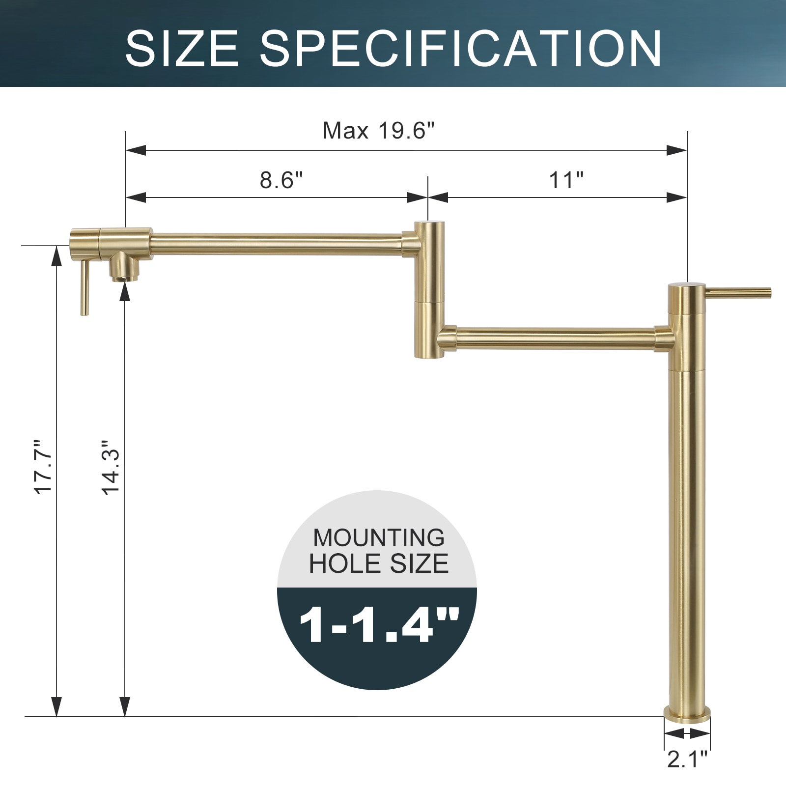 WOWOW 2315000G-LW Kitchen-Faucets - View #6