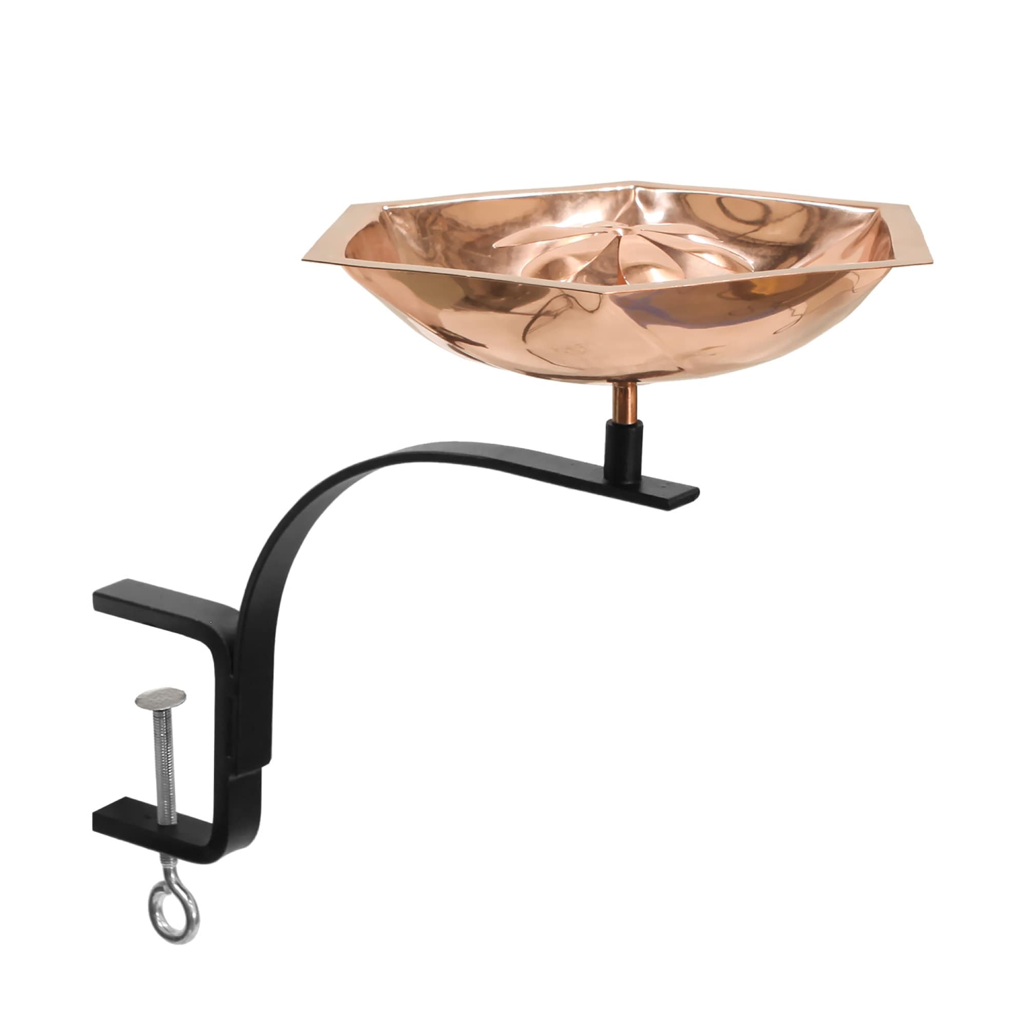 ACHLA Designs 201-2007 15.5-in H Copper Metal Birdbath bowl