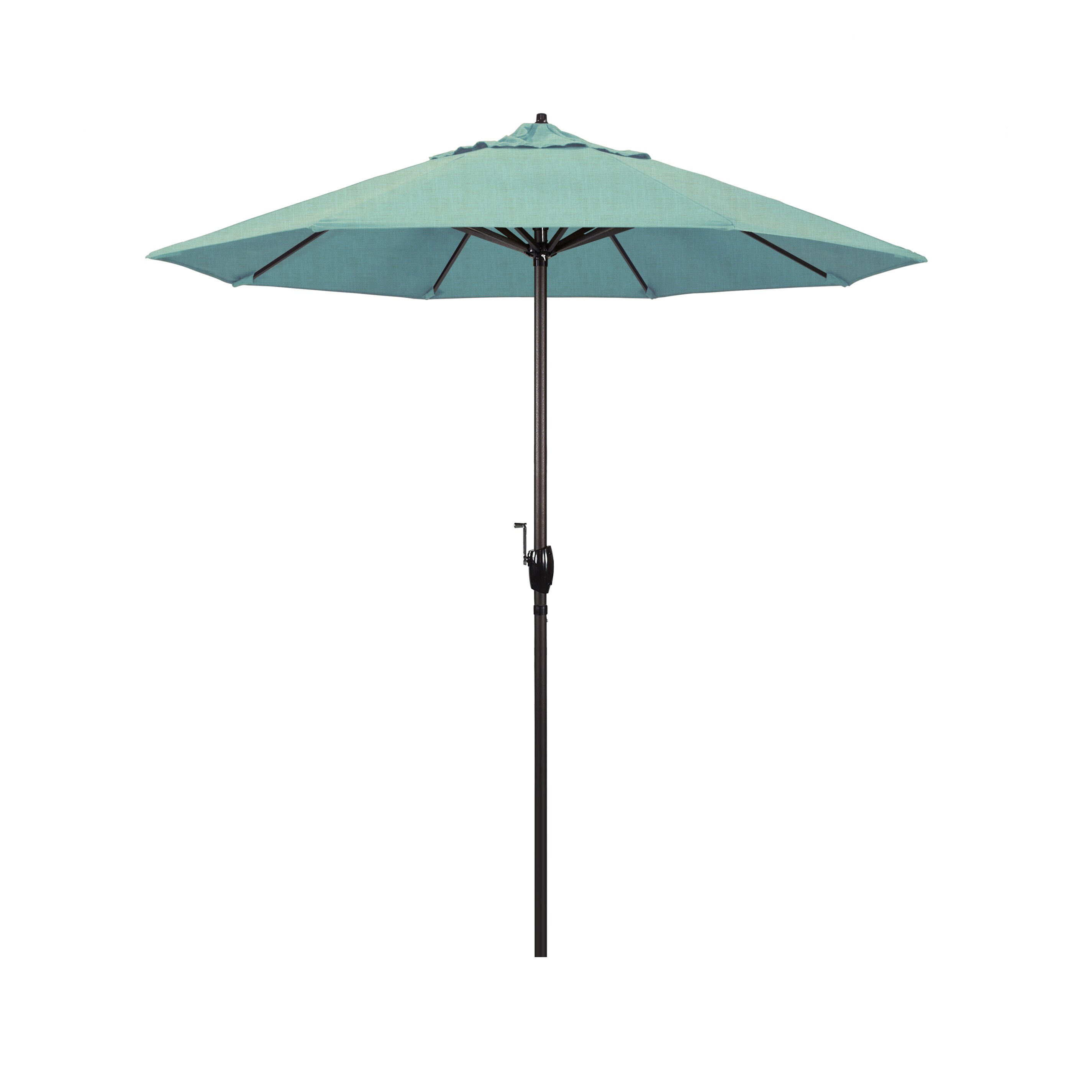 California Umbrella 7.5-ft Aluminum Market Patio Umbrella with Lights ...