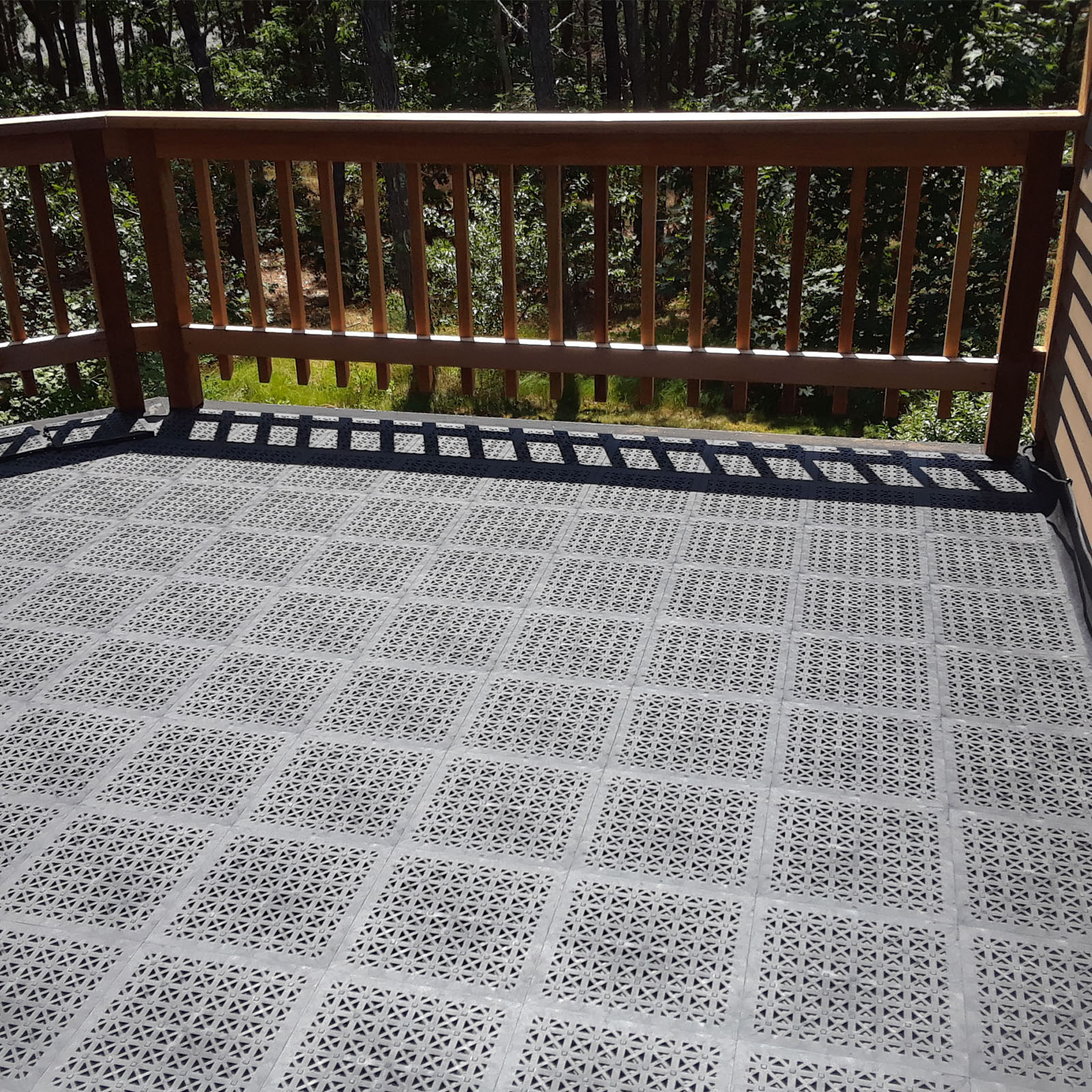 PVC StayLock Outdoor Deck Floor Tiles - 5 Colors