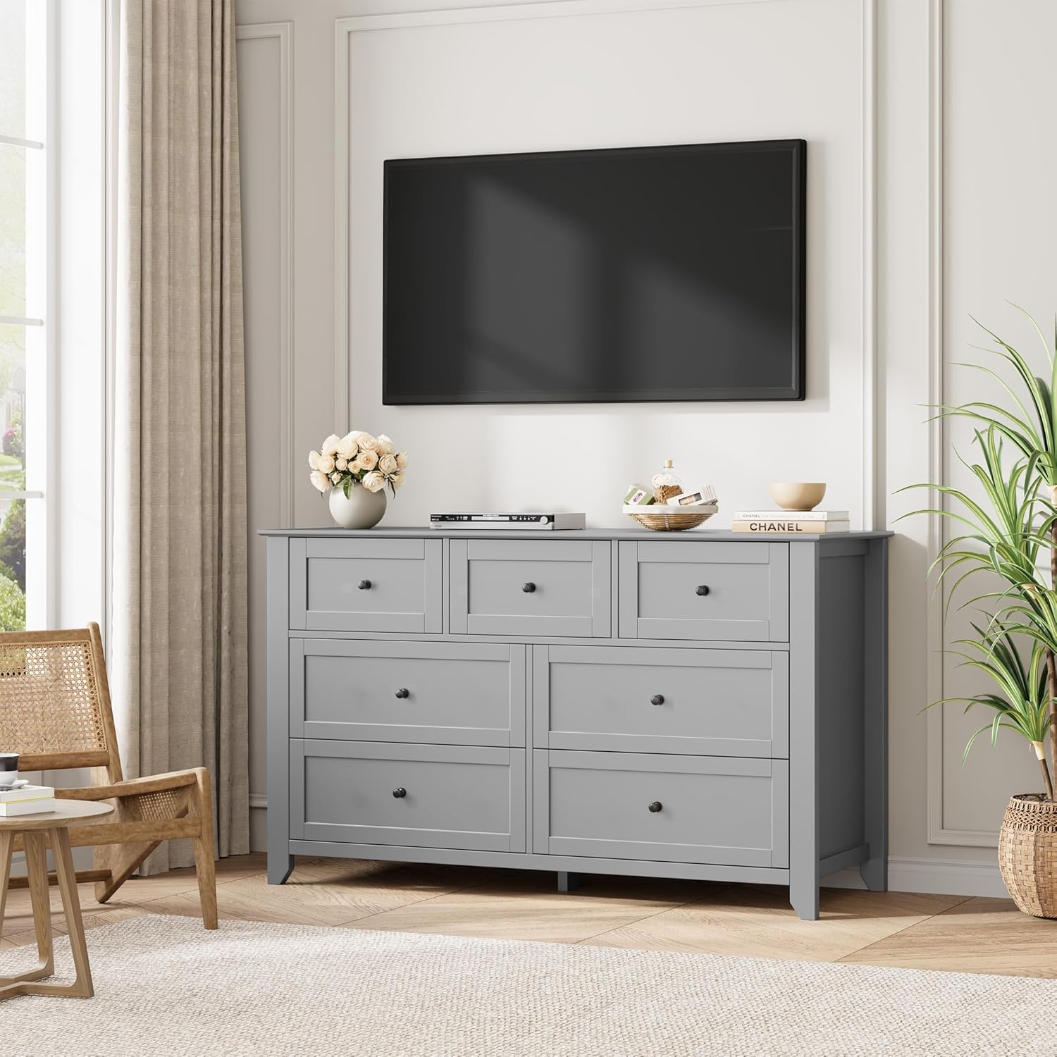 grey dresser ideas Painted Grey Dresser Transformation