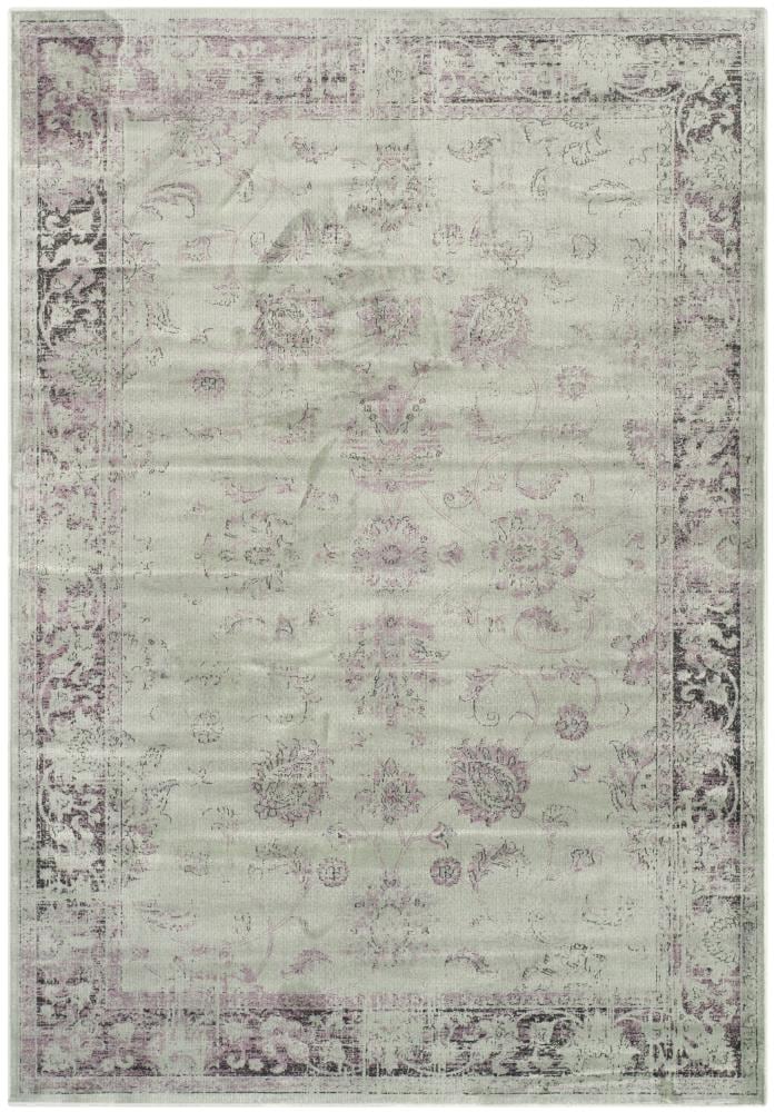 Safavieh VTG117-2111-5 Vintage Mosed 5 x 8 (ft) Loomed Synthetic Spruce/Ivory Rectangular Indoor Distressed/Overdyed Vintage Area rug