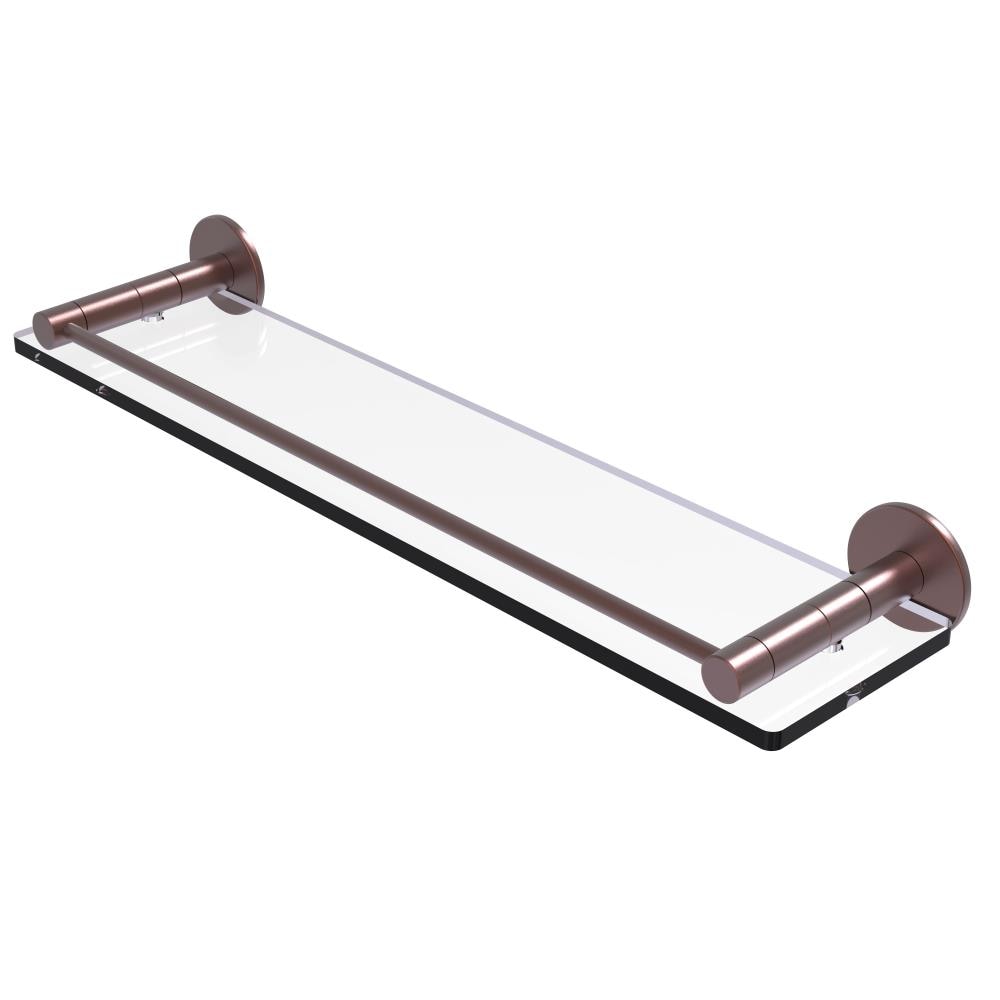 Allied Brass FR-1/22G-CA Fresno Antique Copper Wall mount Bathroom Shelf ( 22-in x 2-in x 5-in )