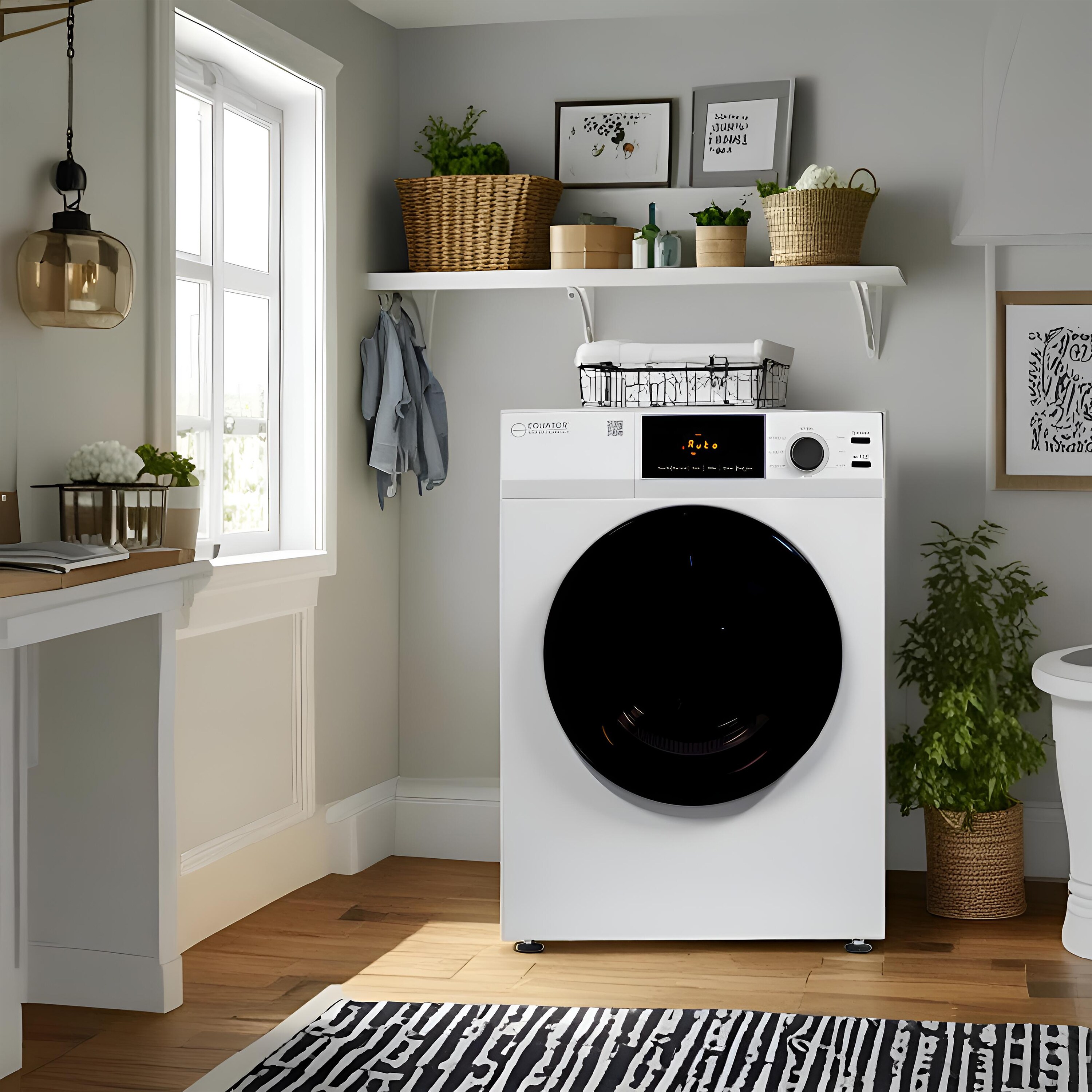Equator 24" White Portable Vented Dryer with Moisture Sensing