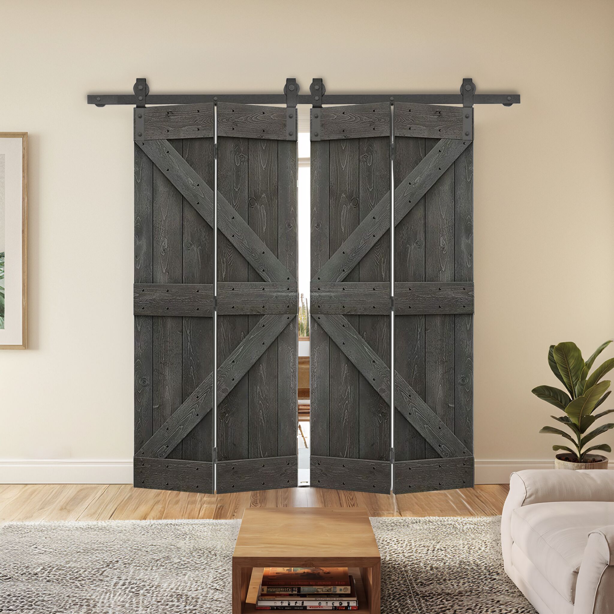 CALHOME BF1905S+K32CG2 Barn-Doors - View #3